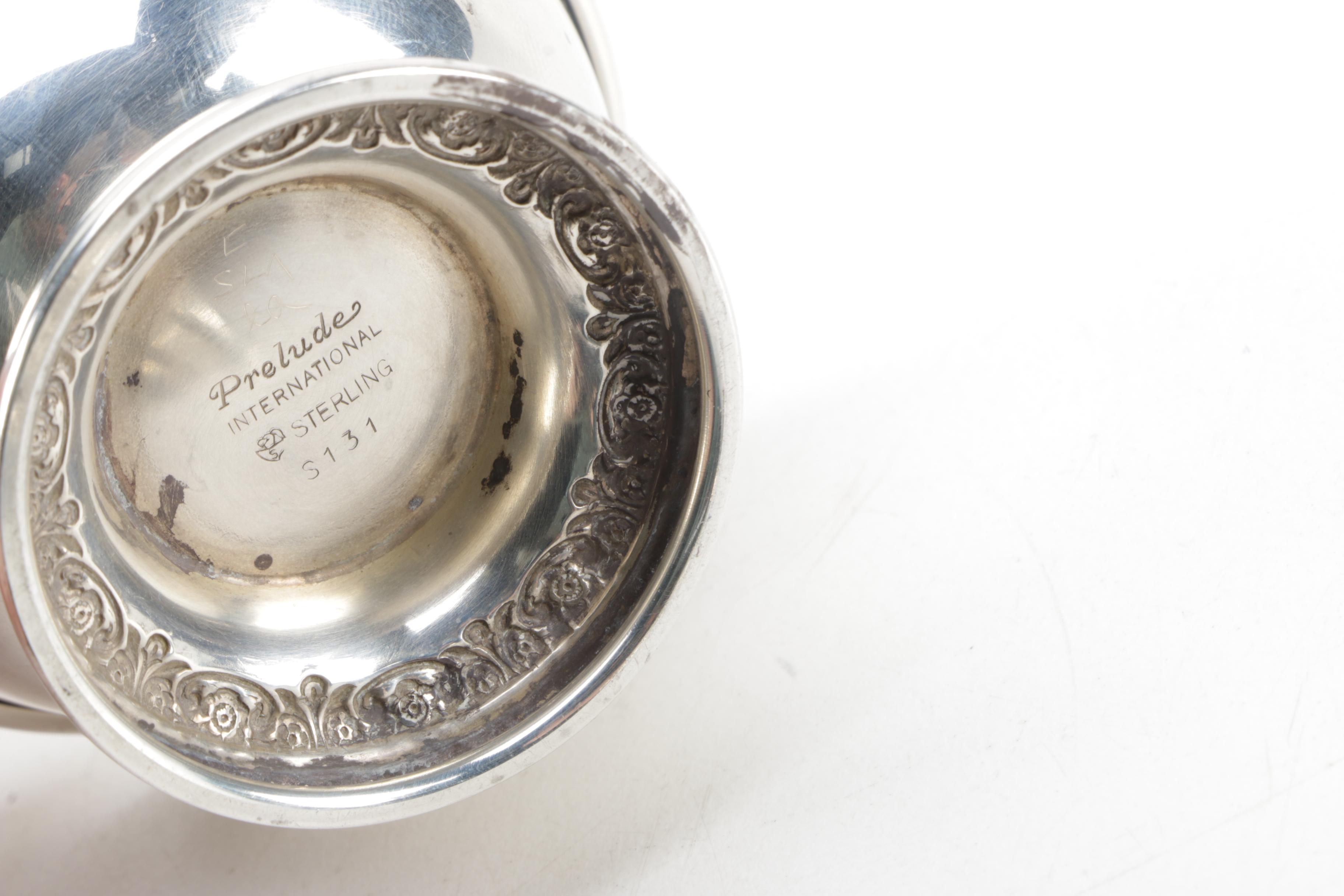 International Silver "Prelude" Sterling Silver Salt Cellars