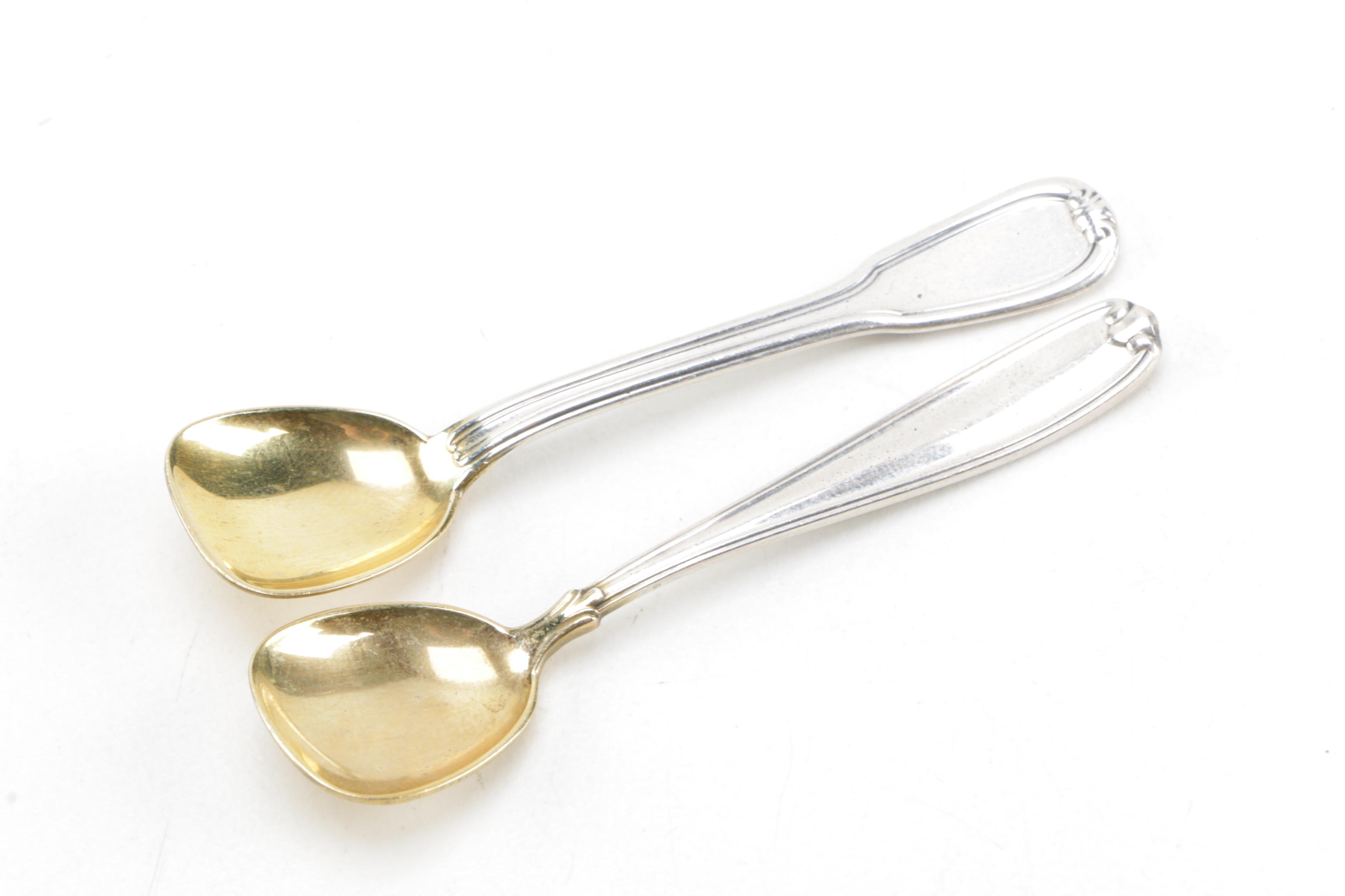 International Silver "Prelude" Sterling Silver Salt Cellars