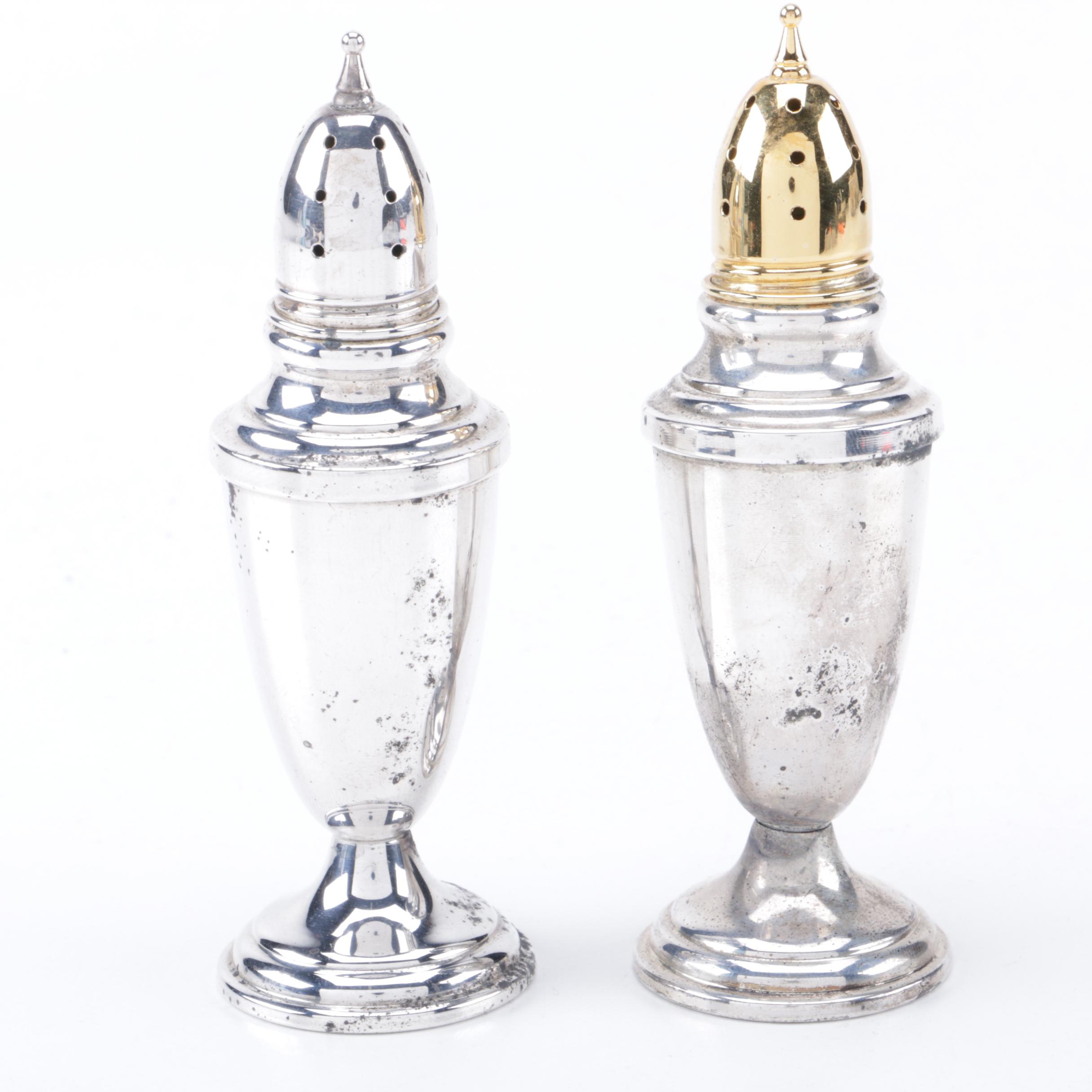 Towle Footed Sterling Silver Salt and Pepper Shakers