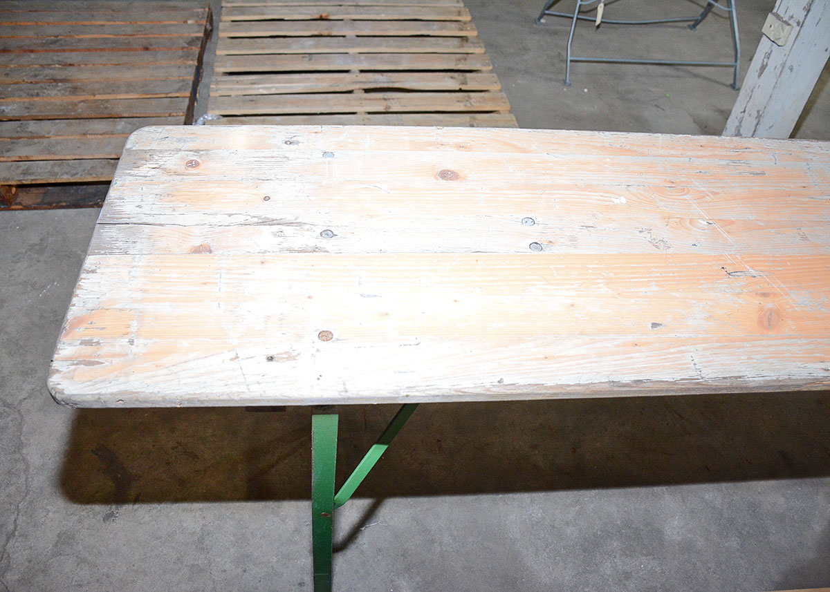 Vintage Picnic Table and Two Benches