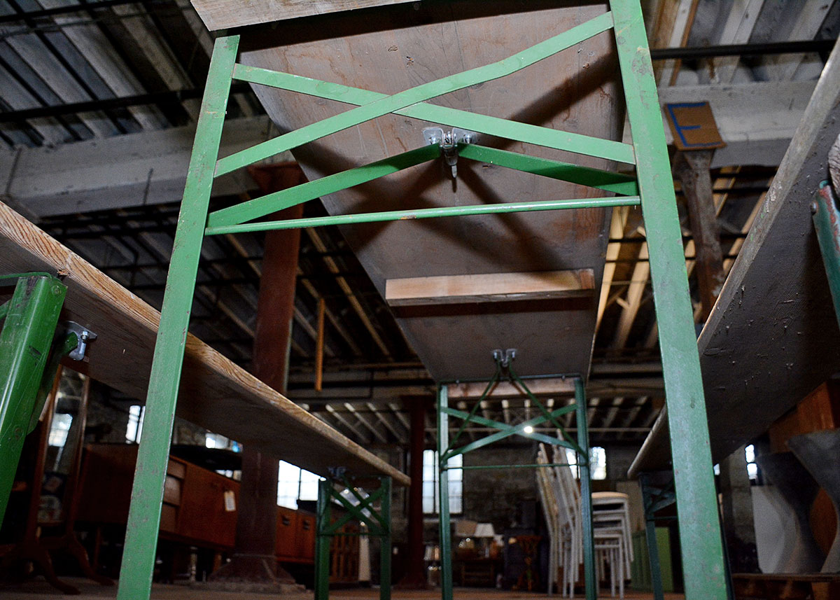 Vintage Picnic Table and Two Benches