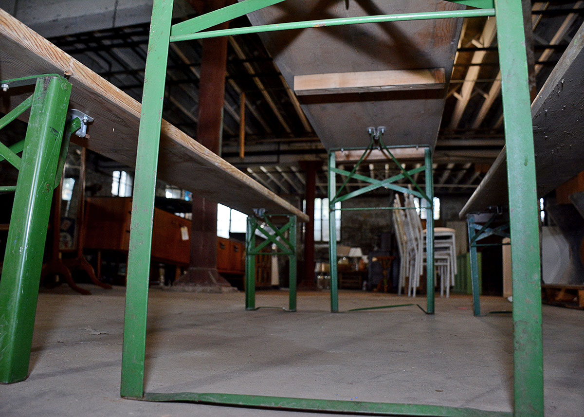 Vintage Picnic Table and Two Benches