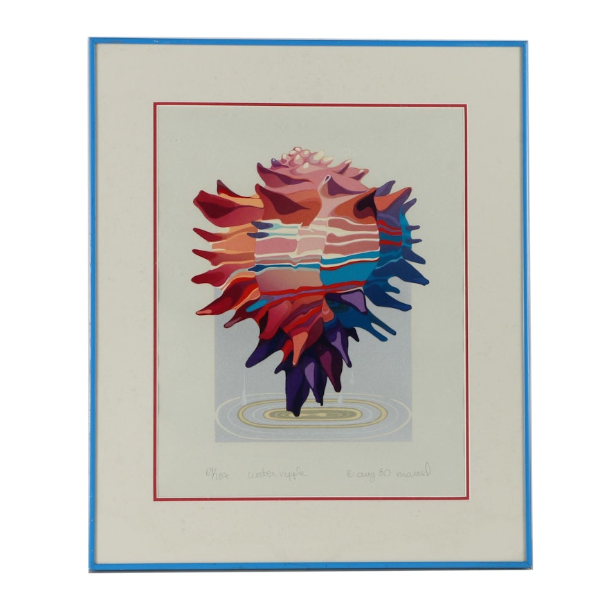 Marcel Limited Edition Serigraph Print "Water Ripple"