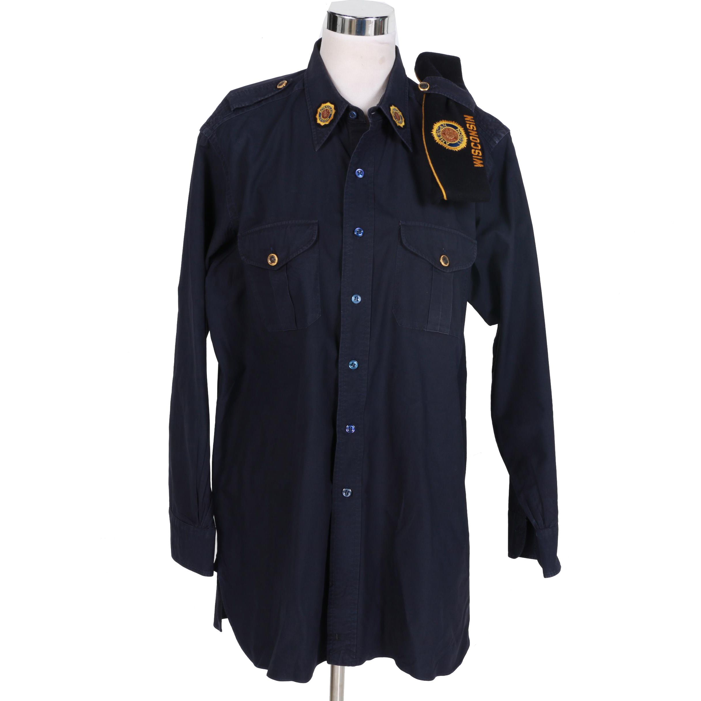 American Legion Uniform Shirt and Cap