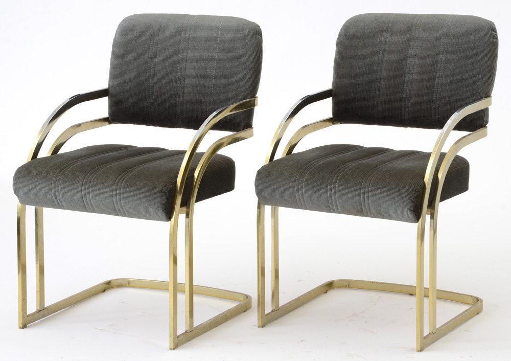 Cantilevered Arm Chairs By Daystrom Furniture