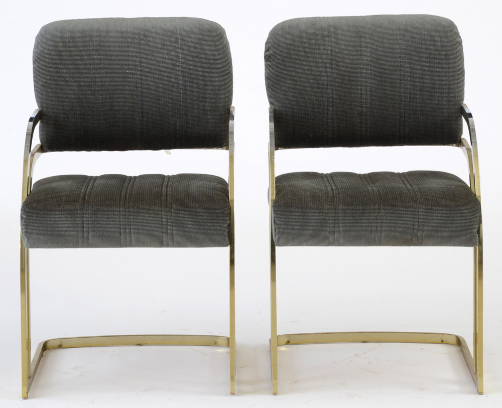Cantilevered Arm Chairs By Daystrom Furniture