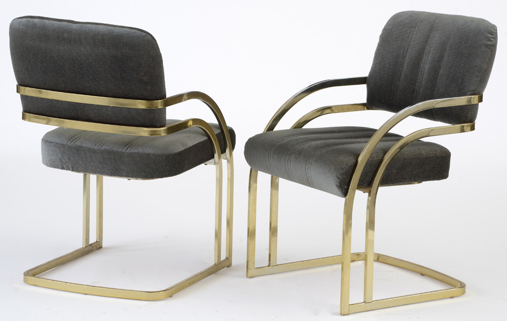 Cantilevered Arm Chairs By Daystrom Furniture