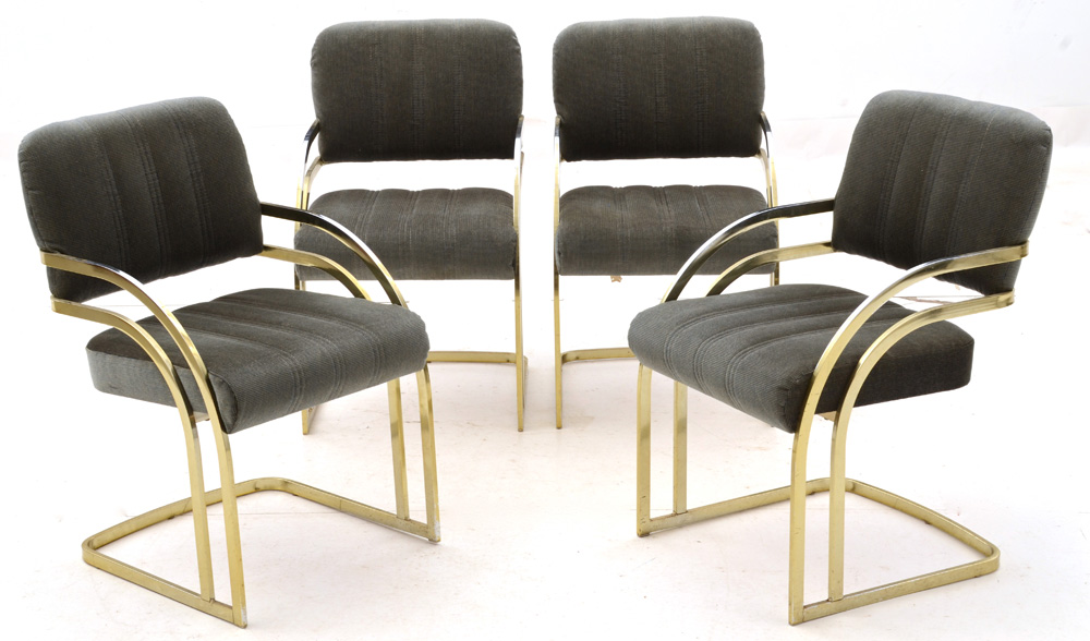 Cantilevered Arm Chairs By Daystrom Furniture
