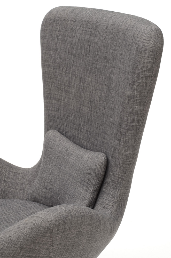 Gray Wool Swivel Chair