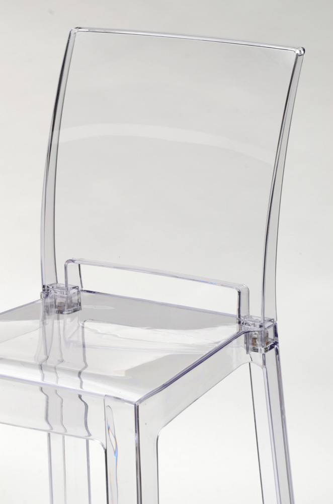 Set of Zuo Modern "Ghost" Transparent Counter Stools