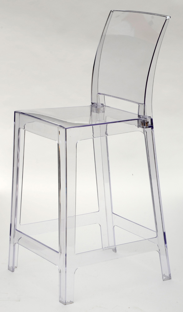 Set of Zuo Modern "Ghost" Transparent Counter Stools