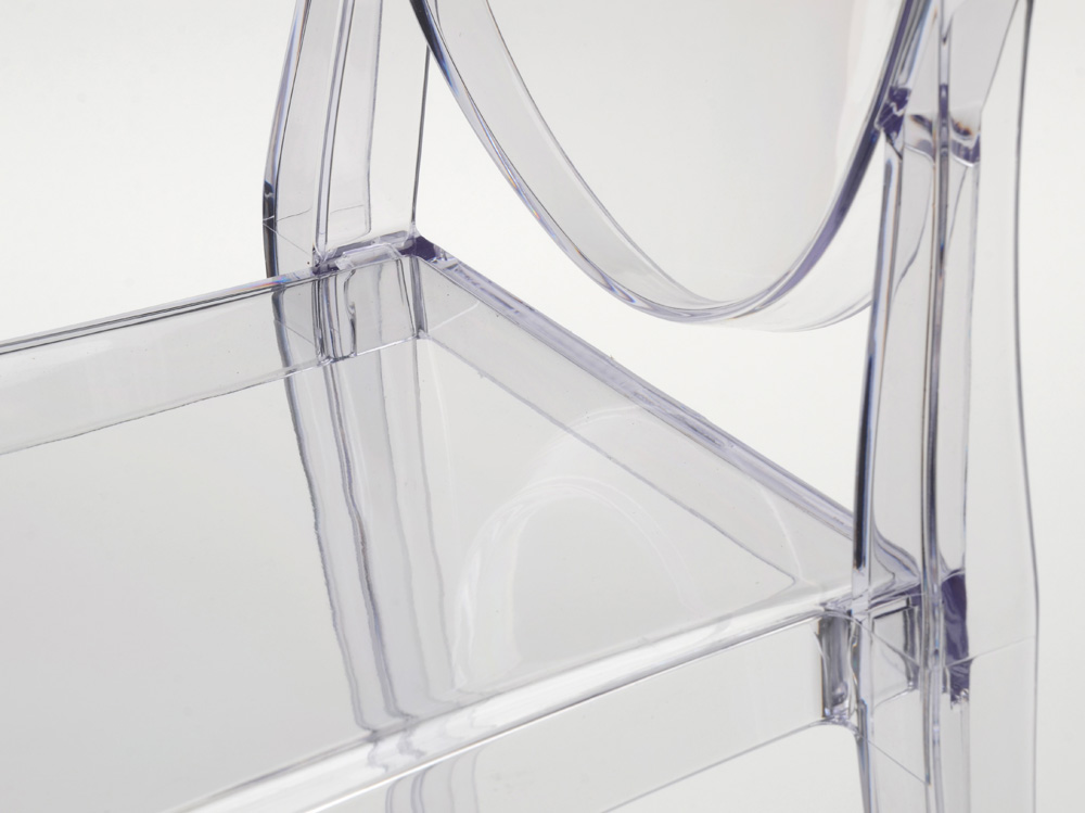 Set of Zuo Modern "Ghost" Transparent Dining Chairs