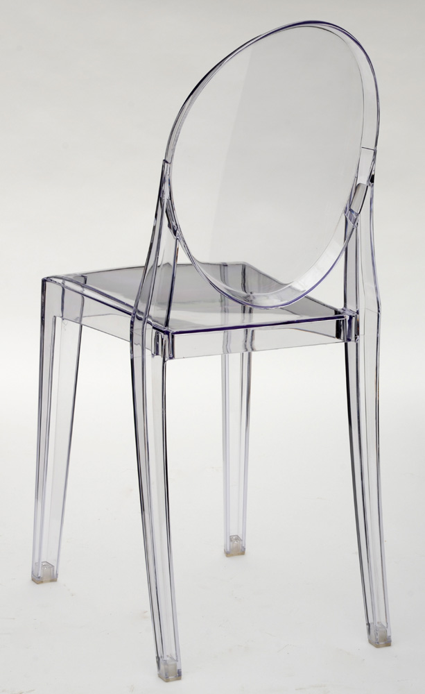 Set of Zuo Modern "Ghost" Transparent Dining Chairs