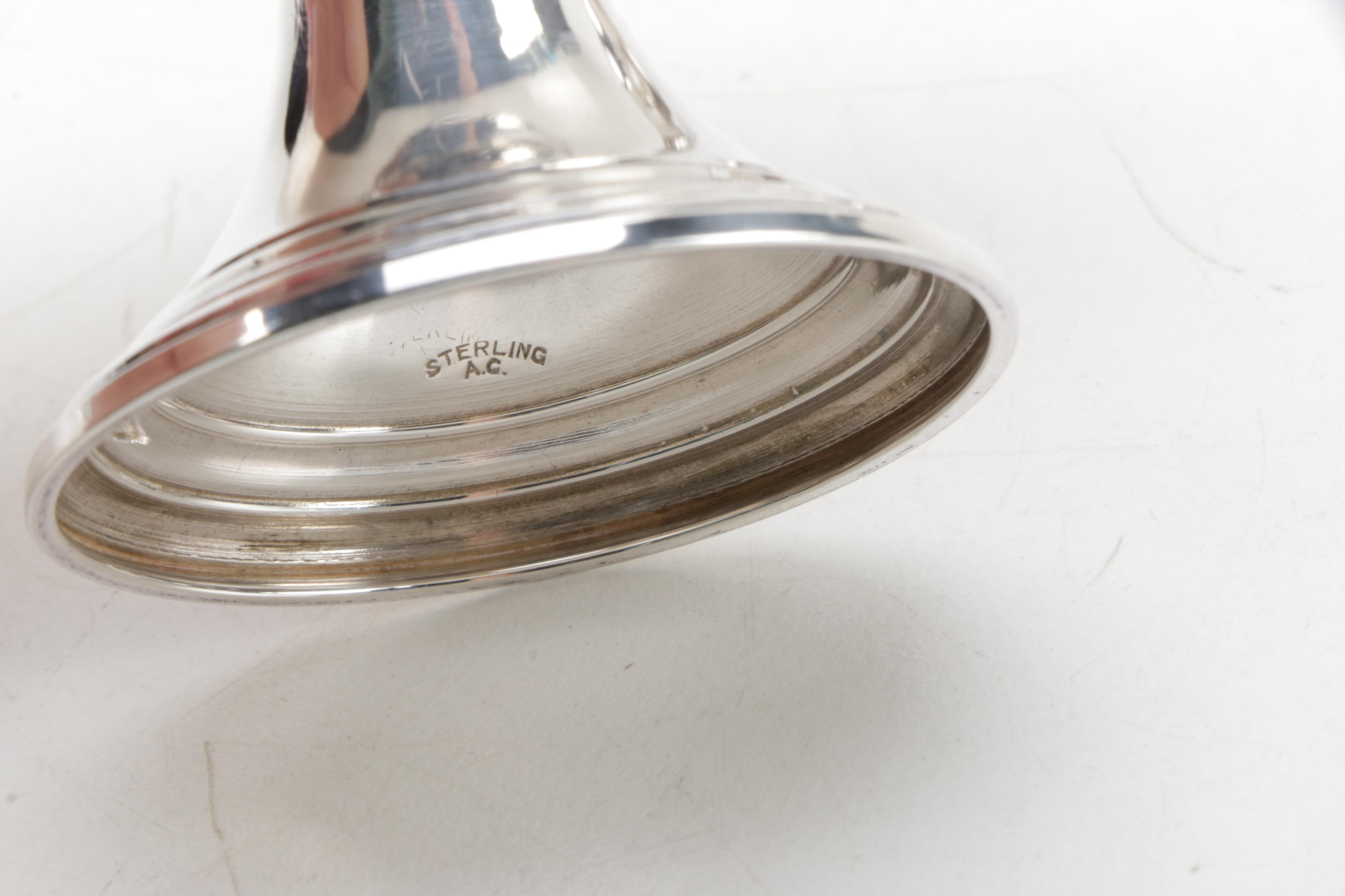 Set of Sterling Silver Dessert Cups