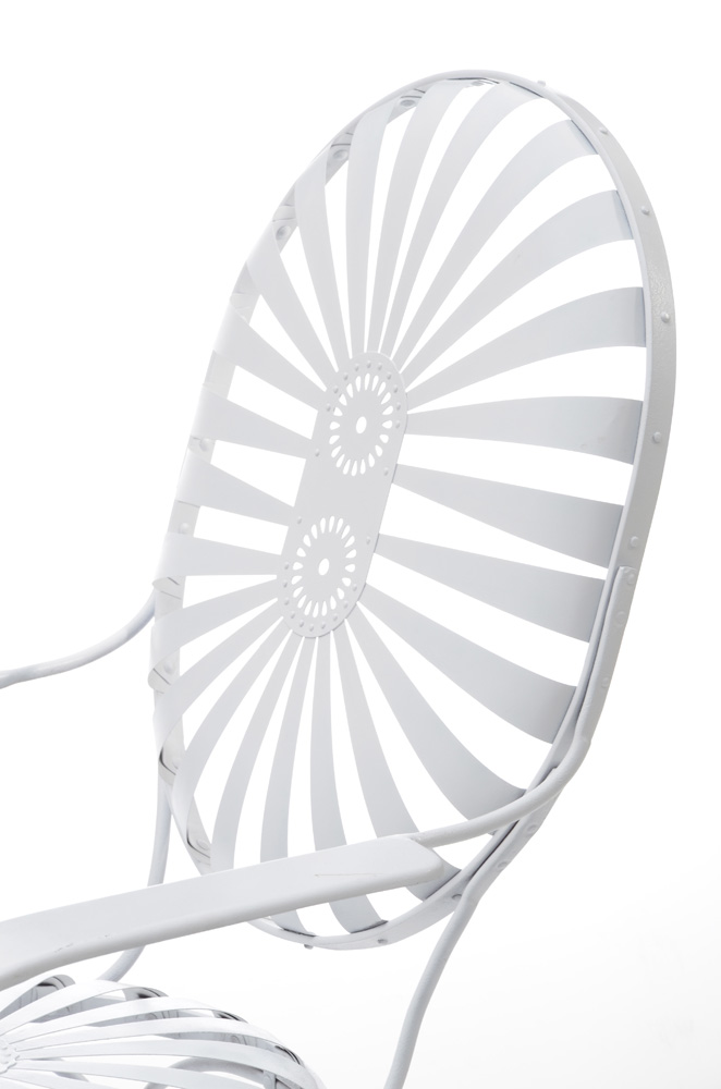 Vintage Mid-Century Francois Carre Sunburst Spring Patio Chair