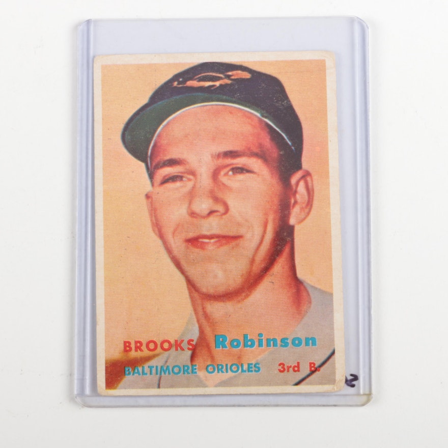 1957 Topps 328 Brooks Robinson Baseball Card