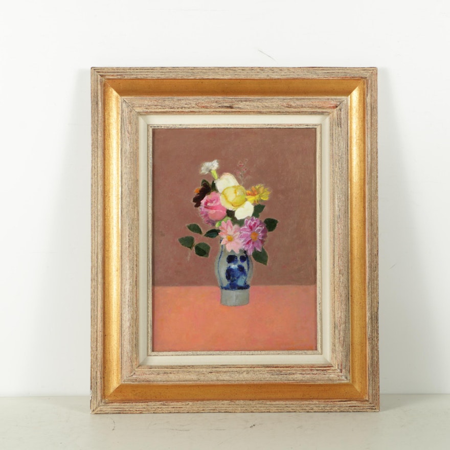 Oil Painting of Floral Still Life