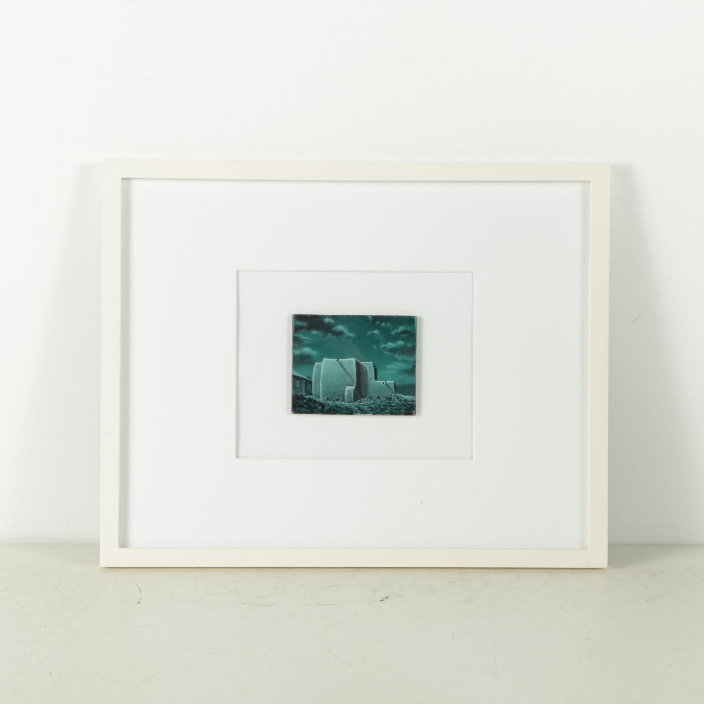 Paul McMillan Oil Painting on Board "Rancho de Taos"