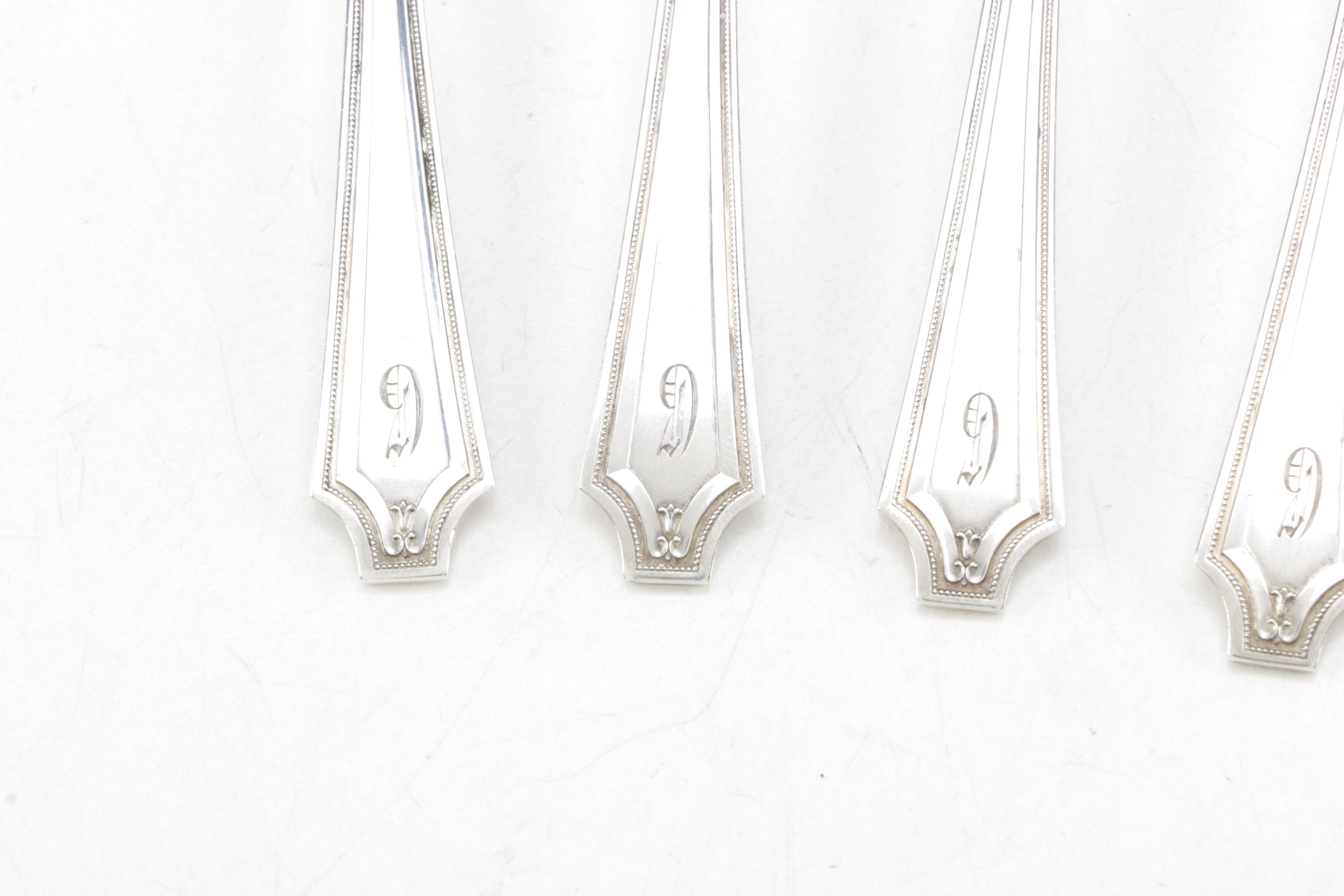 Whiting Manufacturing Company "King Albert" Sterling Silver Teaspoons