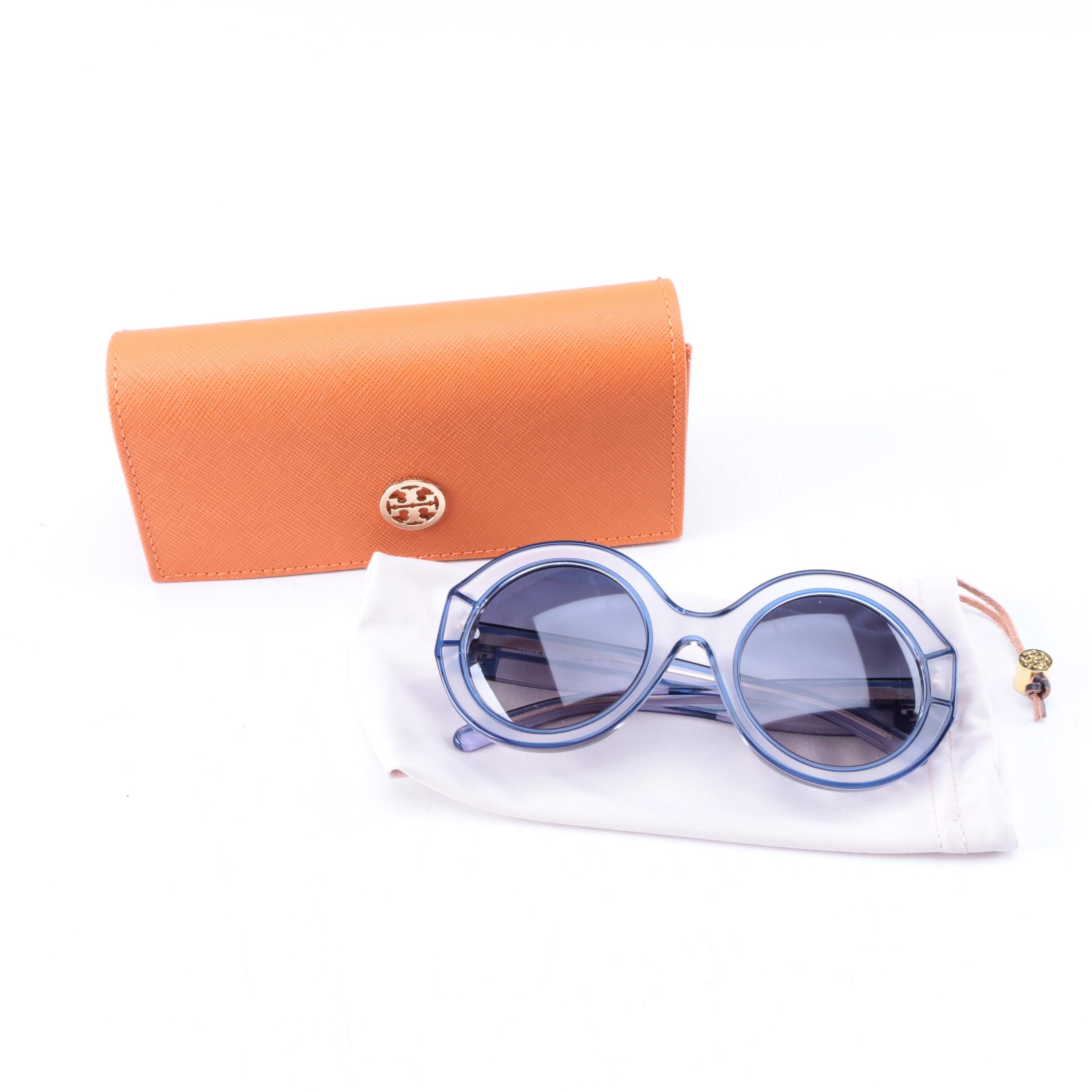 Tory Burch TY 7068 Crystal Blue Sunglasses with Case