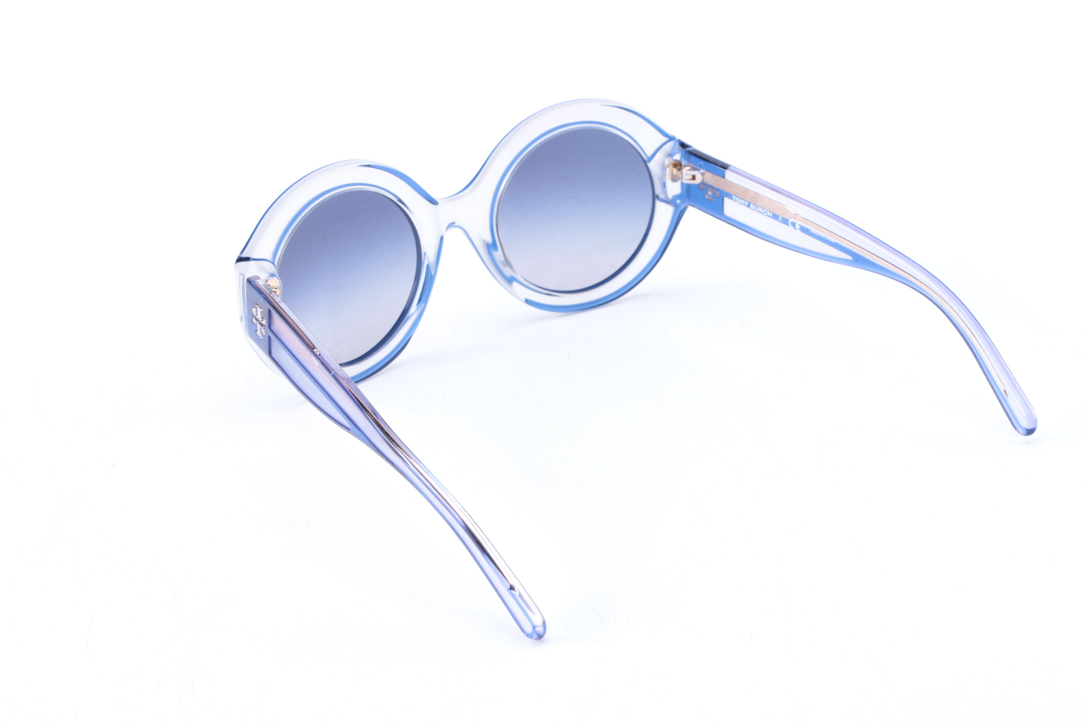 Tory Burch TY 7068 Crystal Blue Sunglasses with Case