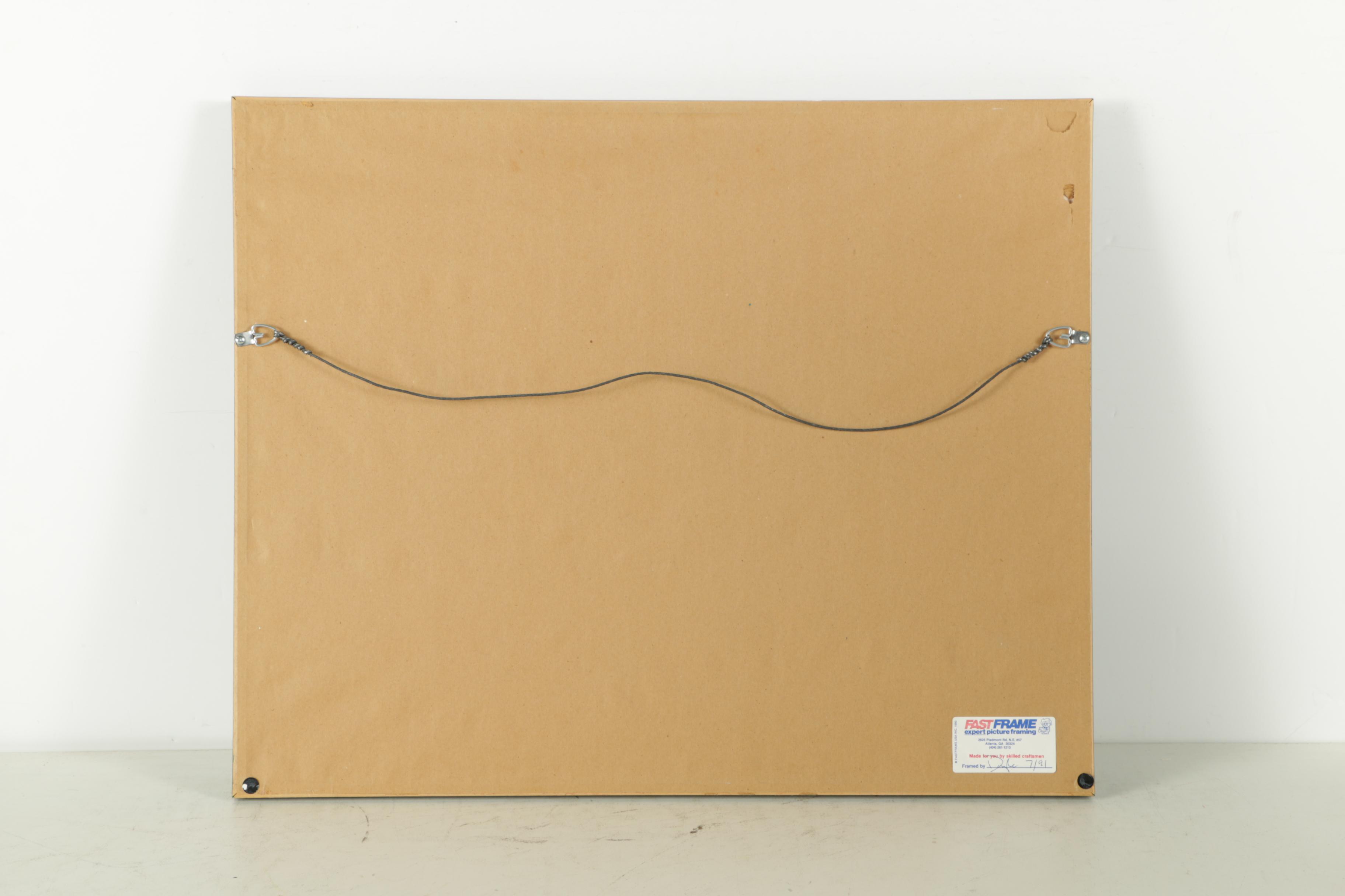 Emi Watercolor and Gouache Painting on Paper of Tropical Bird