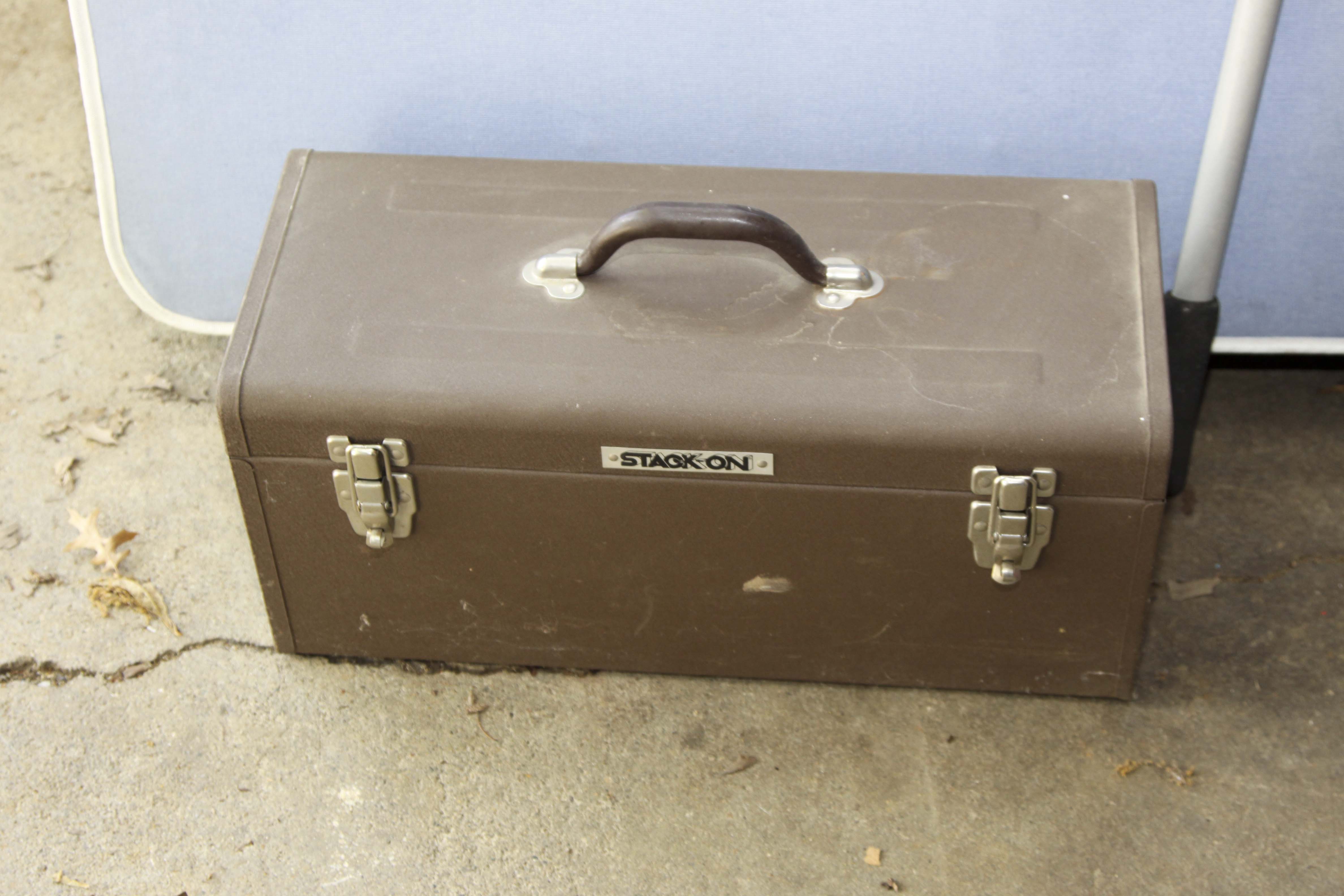 Vintage Tool Box, Tools and Erector Set