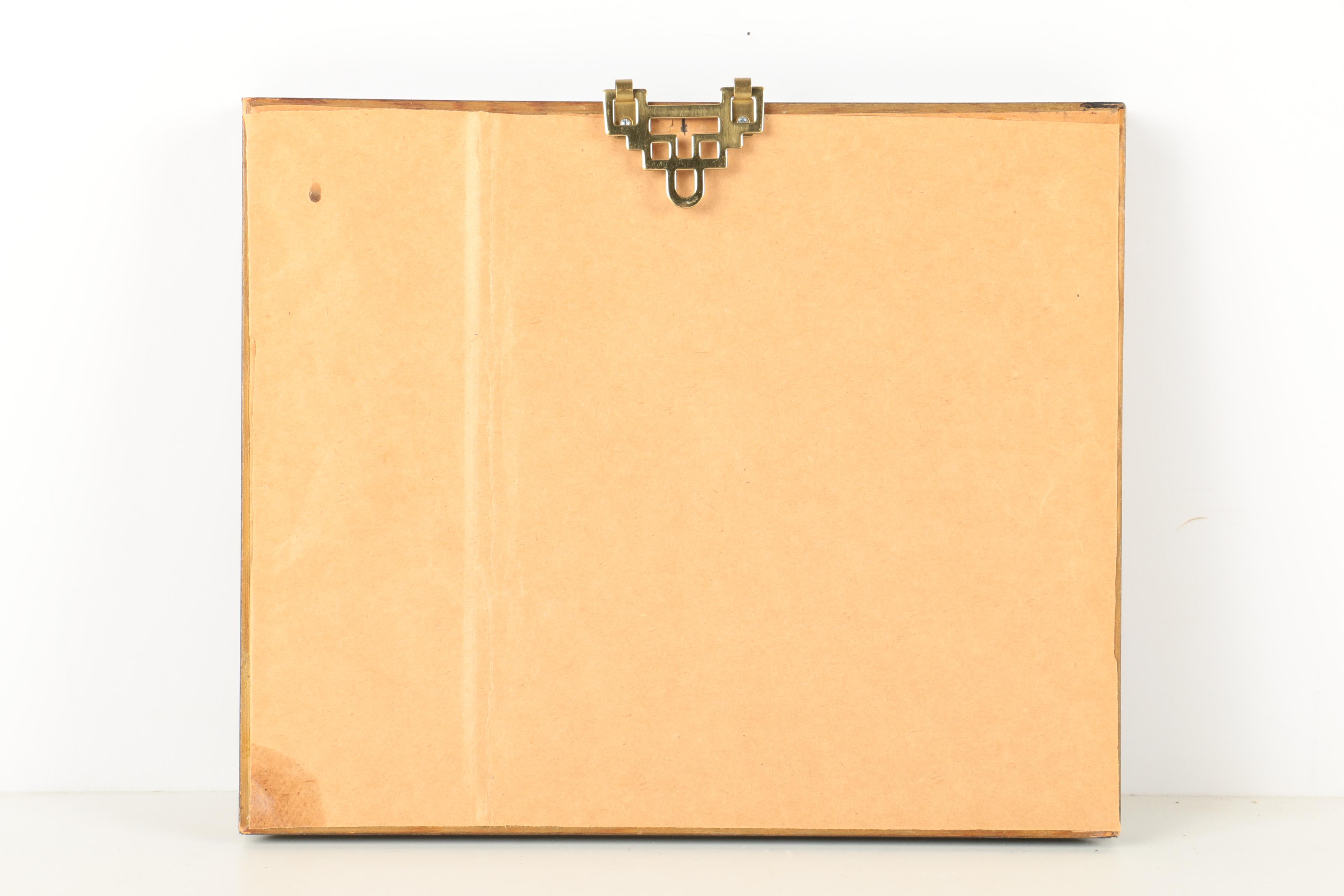 East Asian Style Ink Painting of Coastal Scene