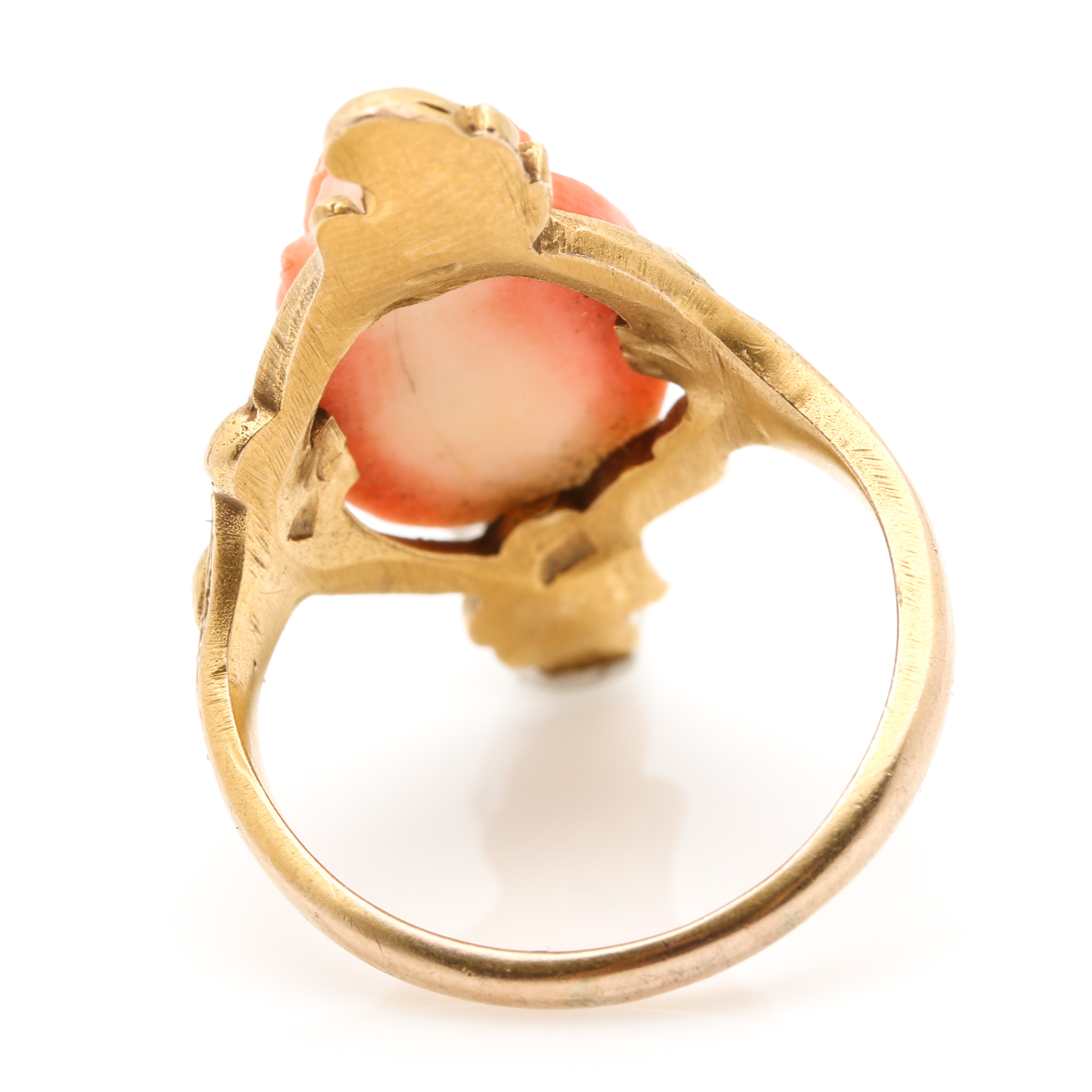 14K Yellow Gold Cameo Ring