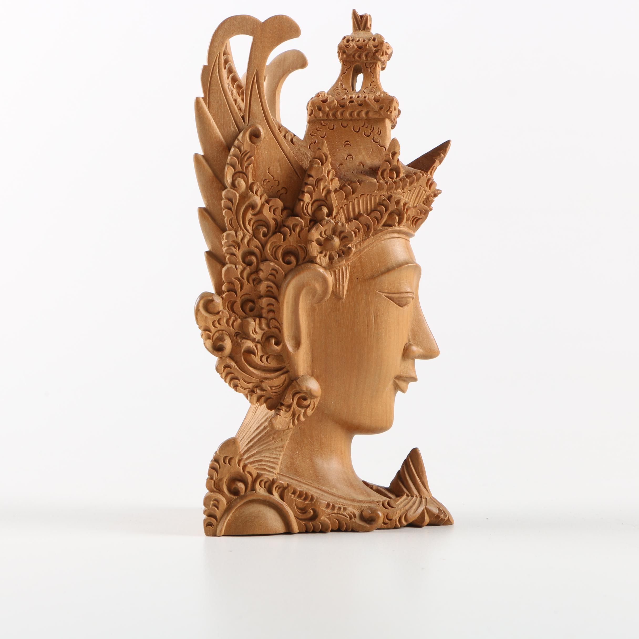 Mupita Balinese Style Wood Carving and Mask