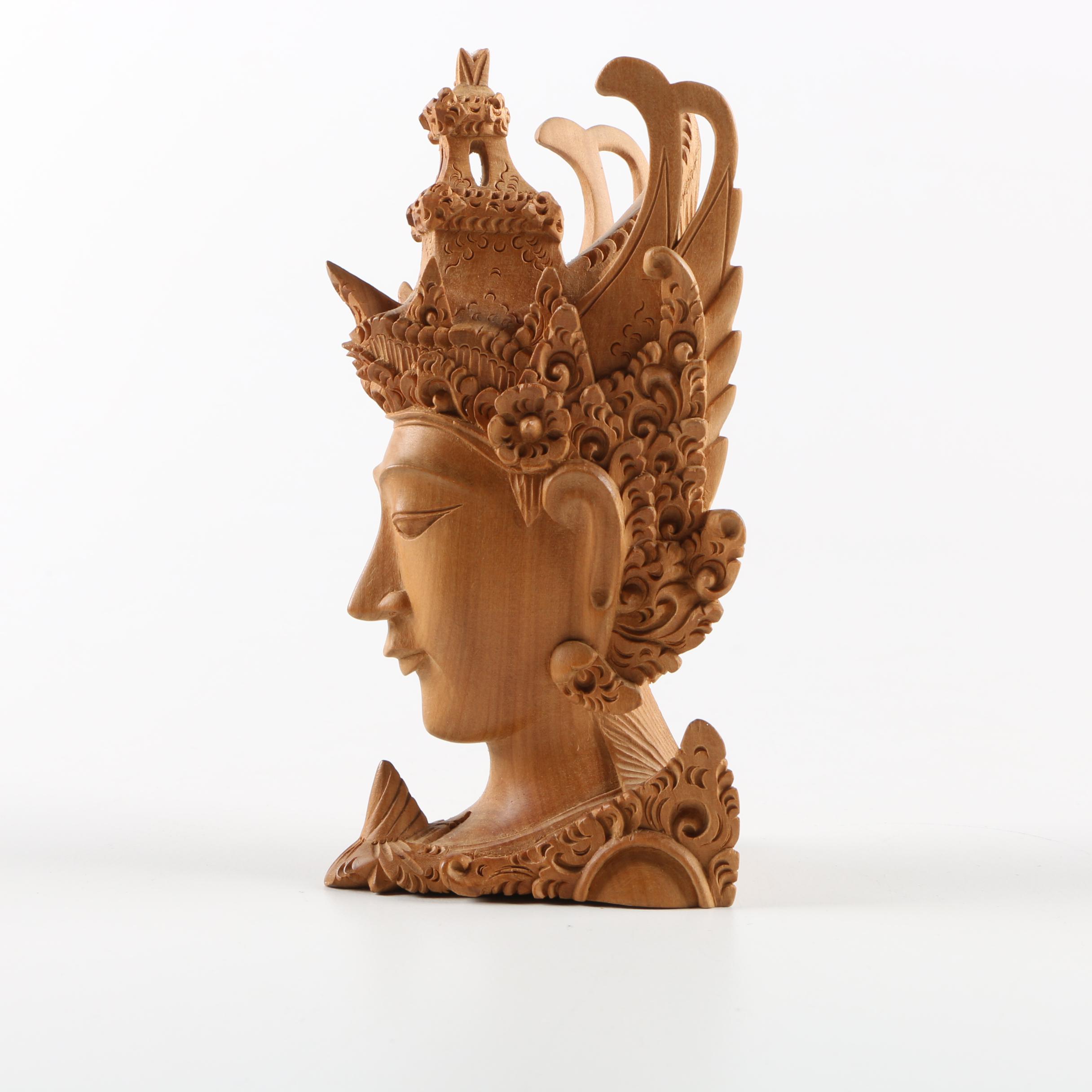Mupita Balinese Style Wood Carving and Mask