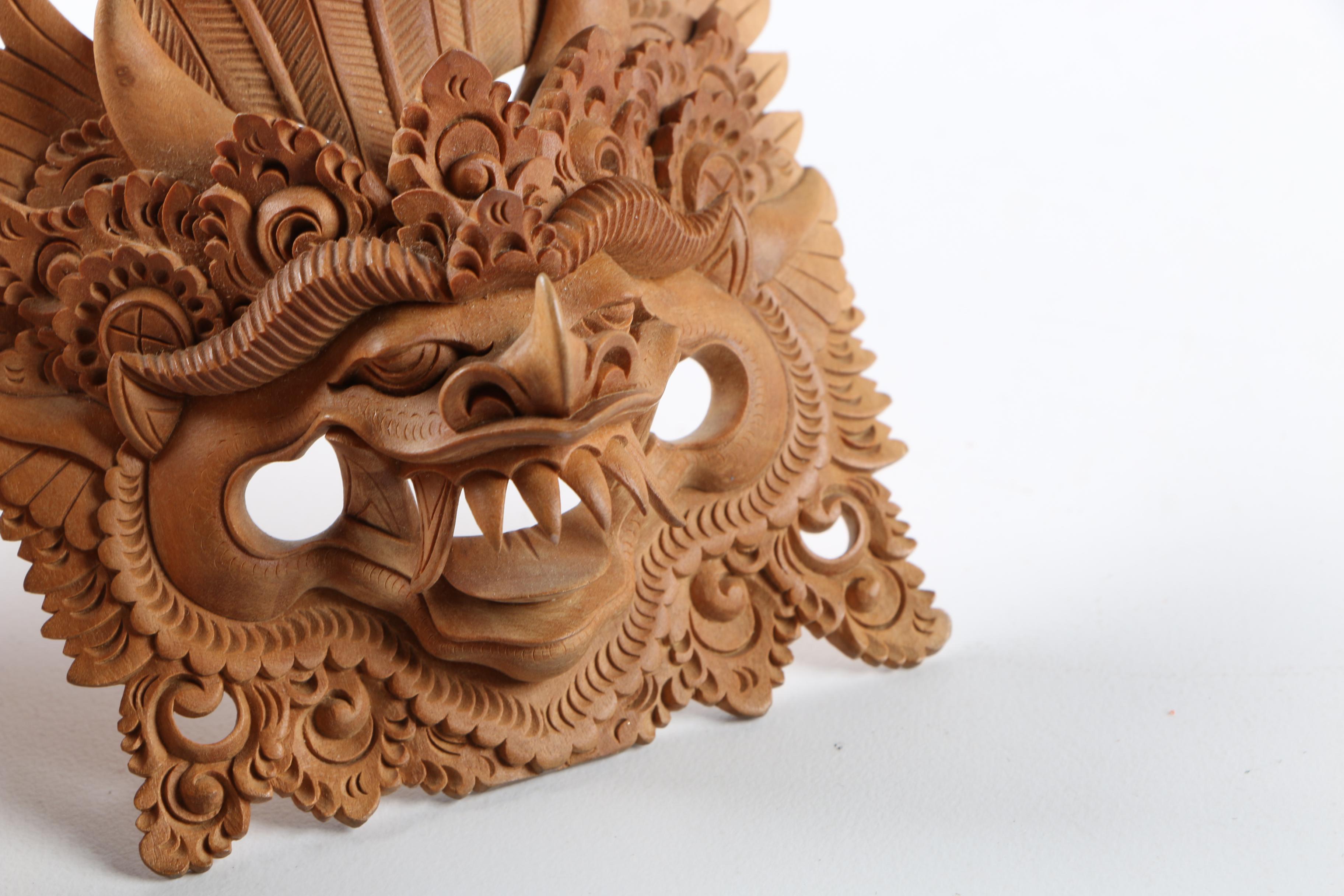 Mupita Balinese Style Wood Carving and Mask