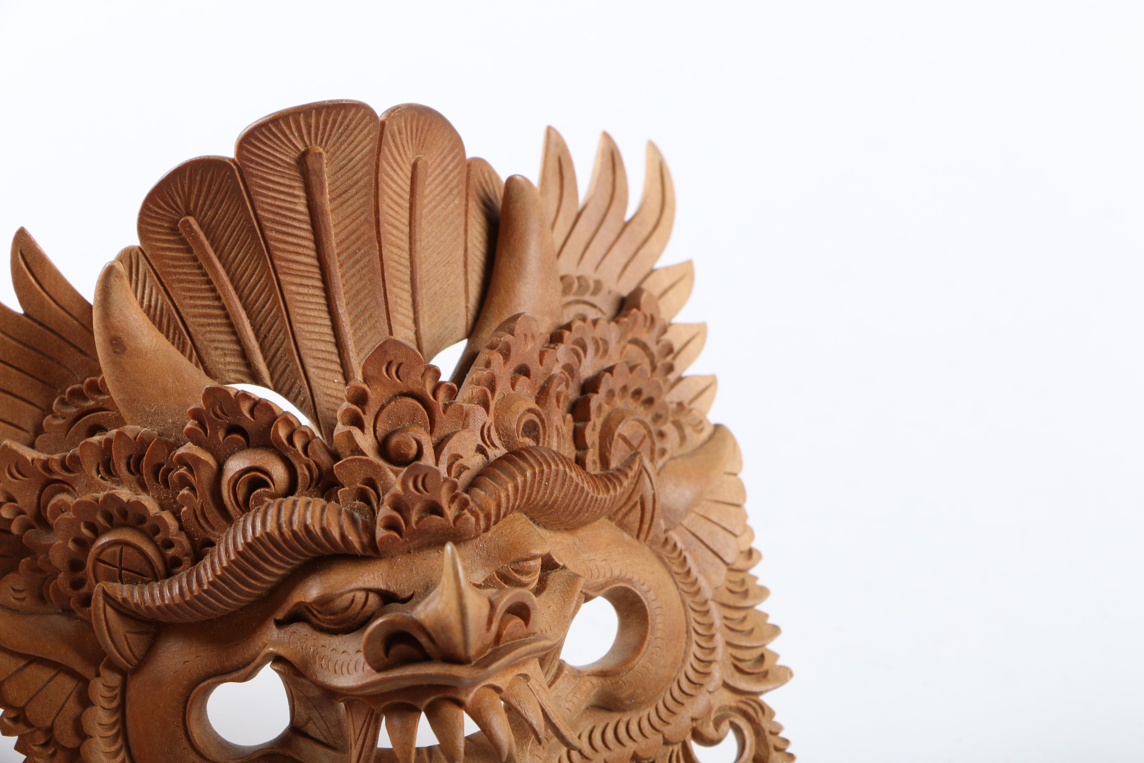 Mupita Balinese Style Wood Carving and Mask