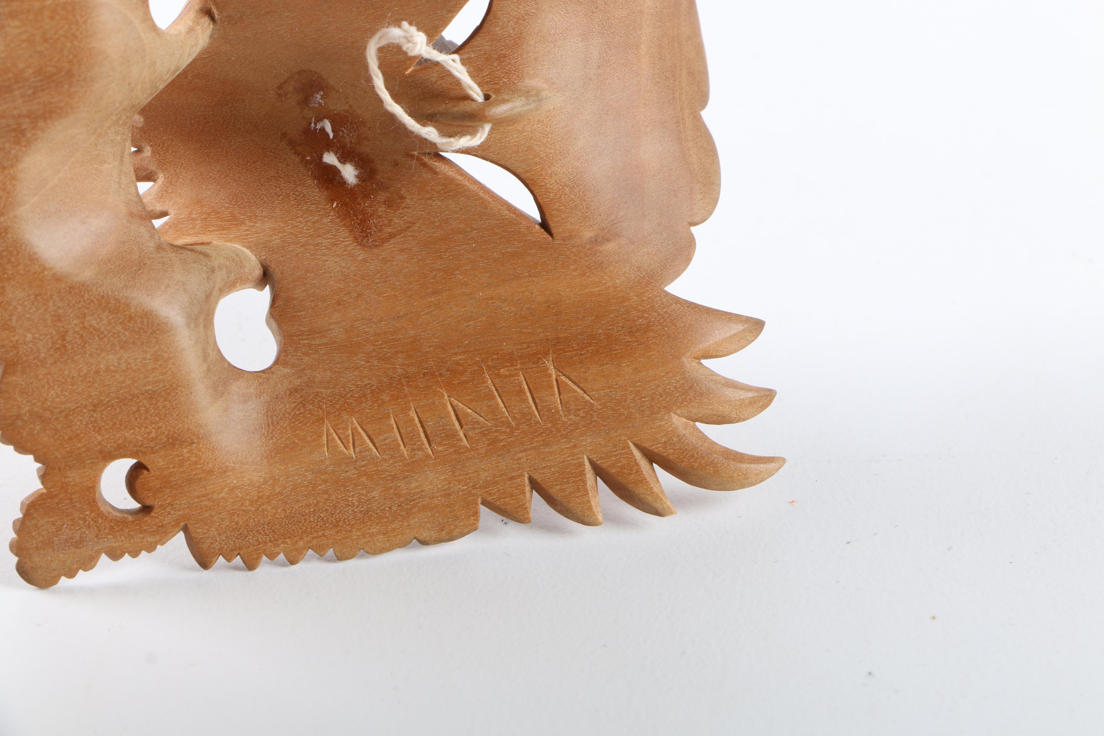 Mupita Balinese Style Wood Carving and Mask