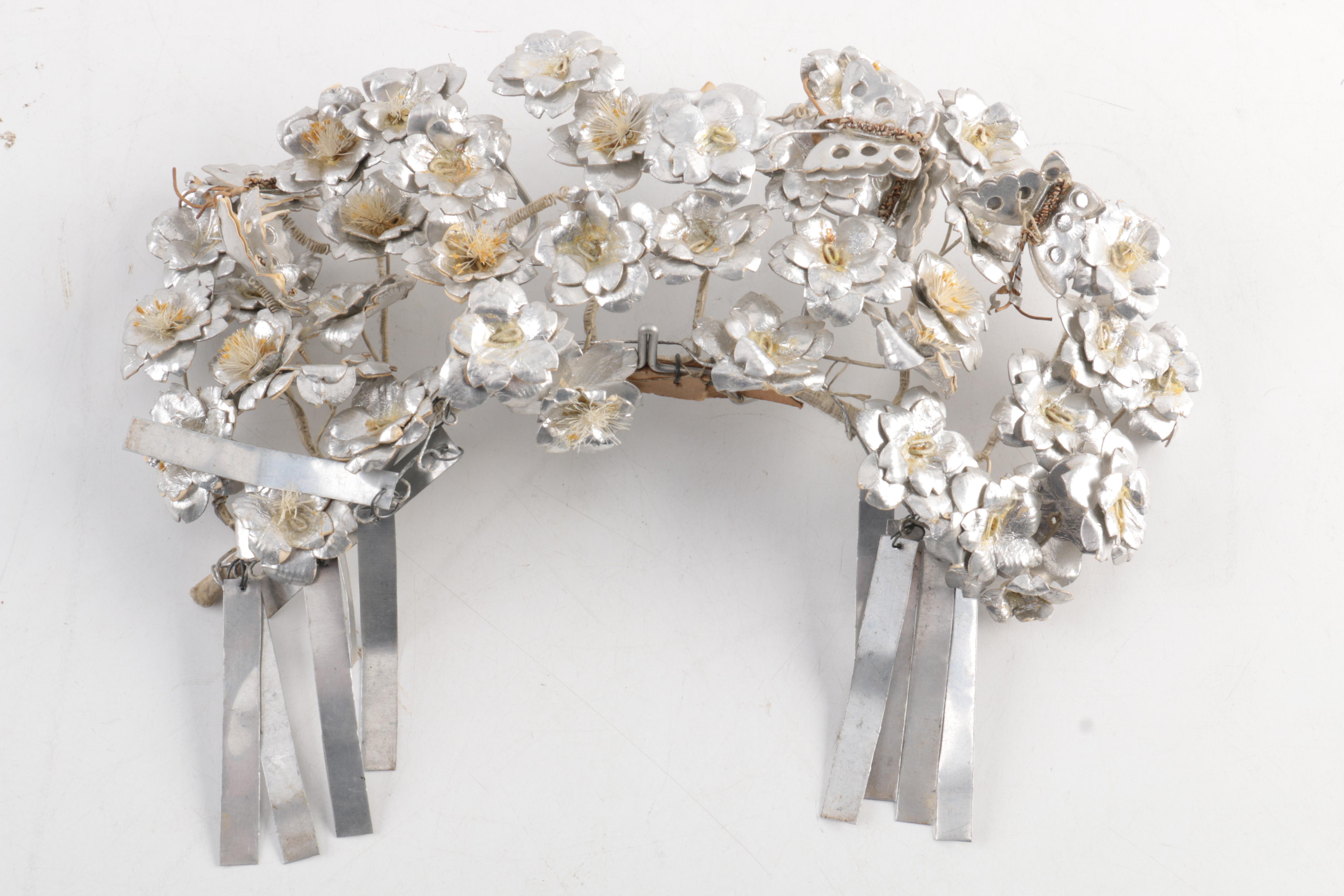 Metal Flower Crown Headpiece