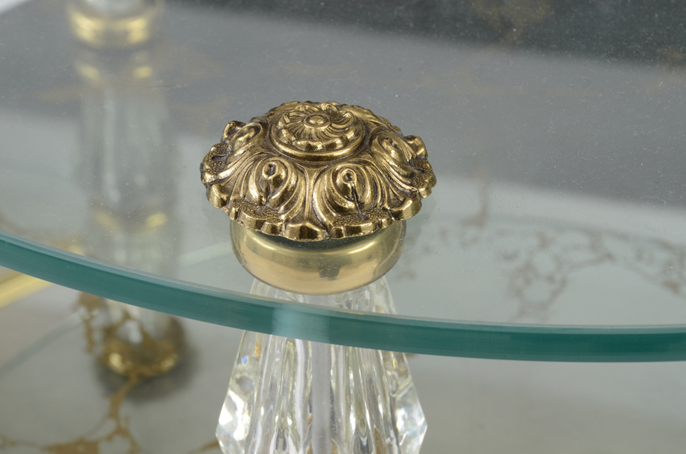 Hollywood Regency Mirrored Glass Coffee Table In The Style Of Goran