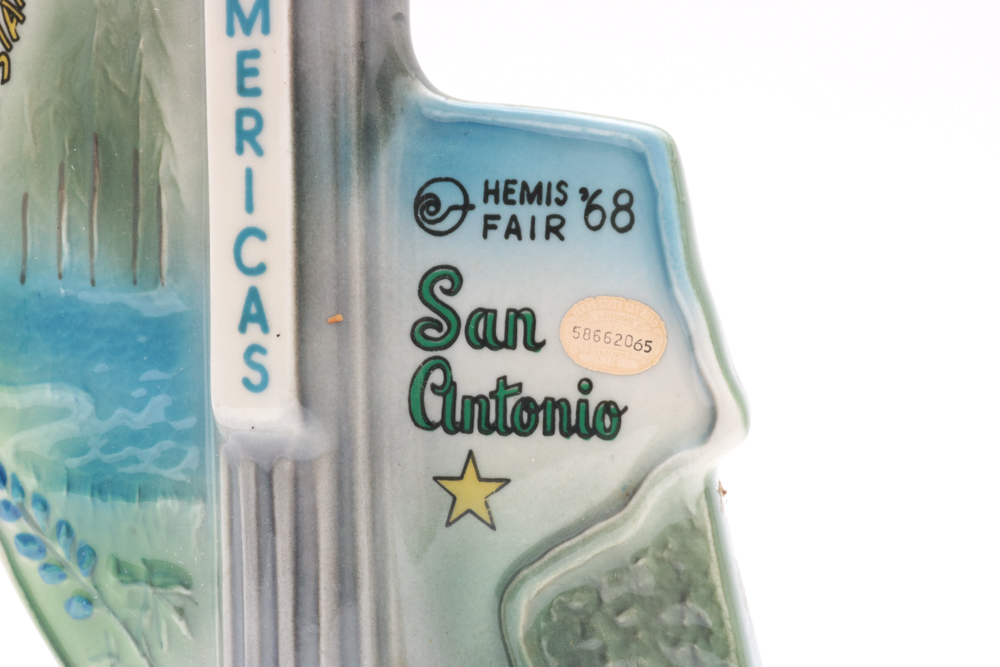 Vintage Jim Beam 1968 San Antonio Towers of the Americas Hemis Fair Decanter