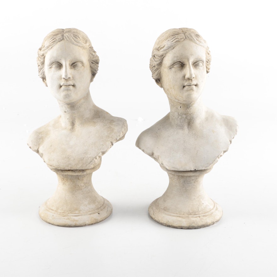 Plaster Busts of Classical Women