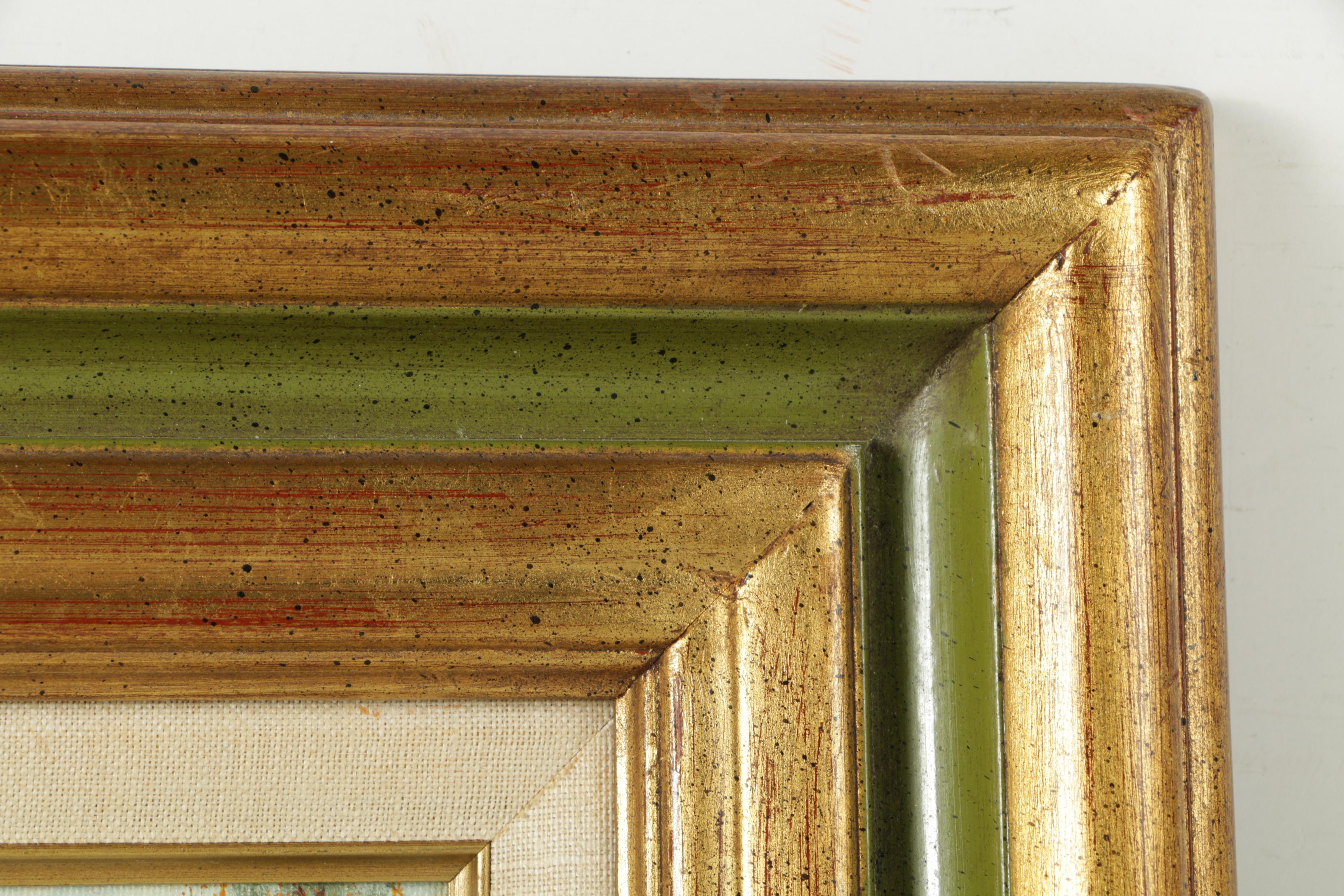 Oil Painting of a Mountain Lake