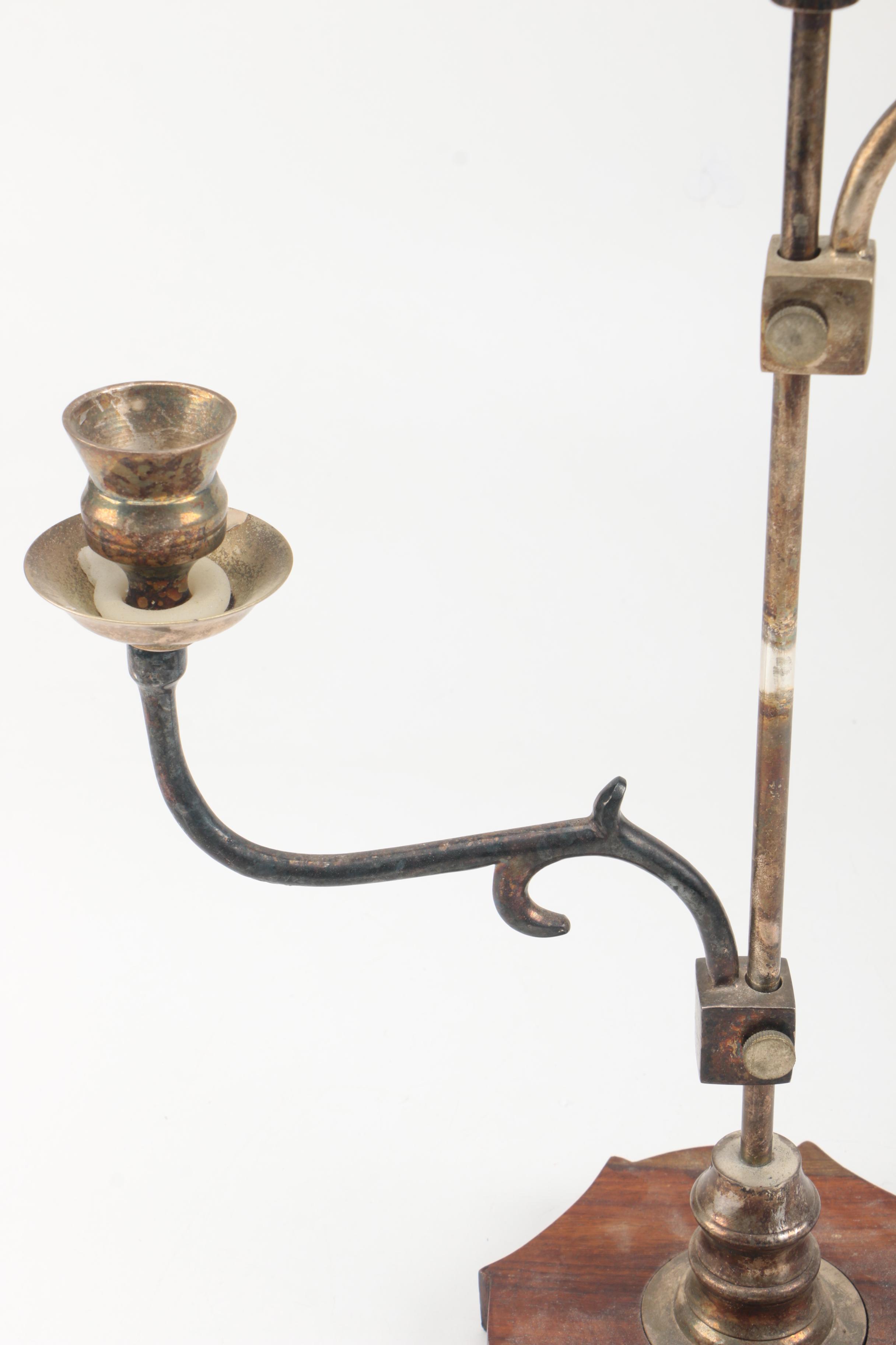 Adjustable Brass Candelabrum