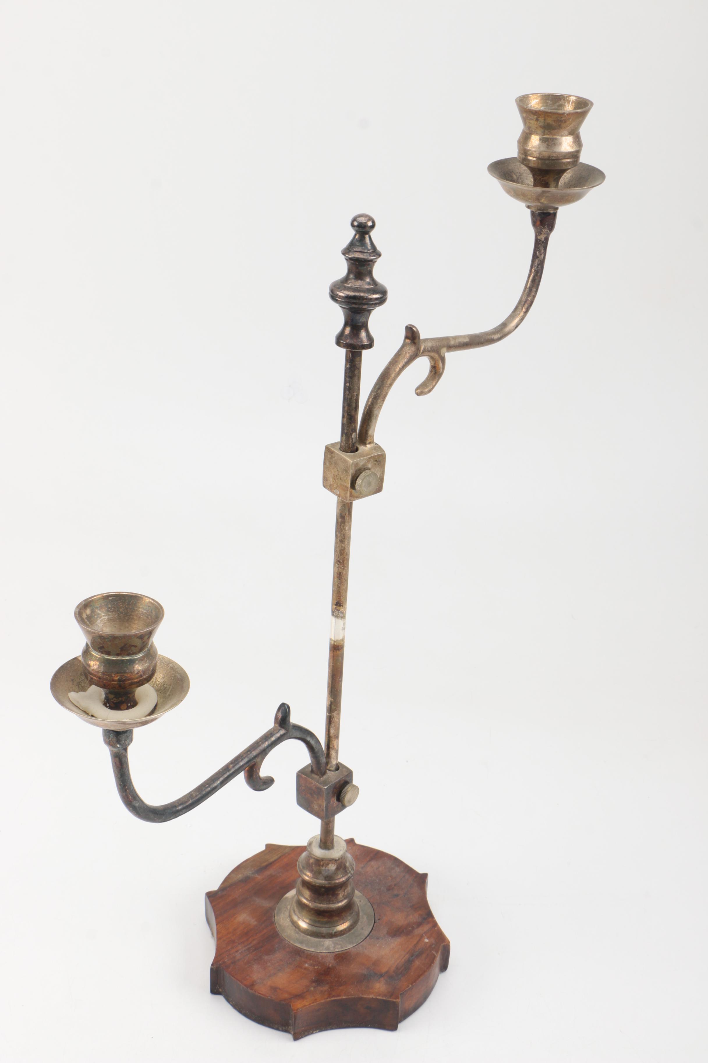 Adjustable Brass Candelabrum