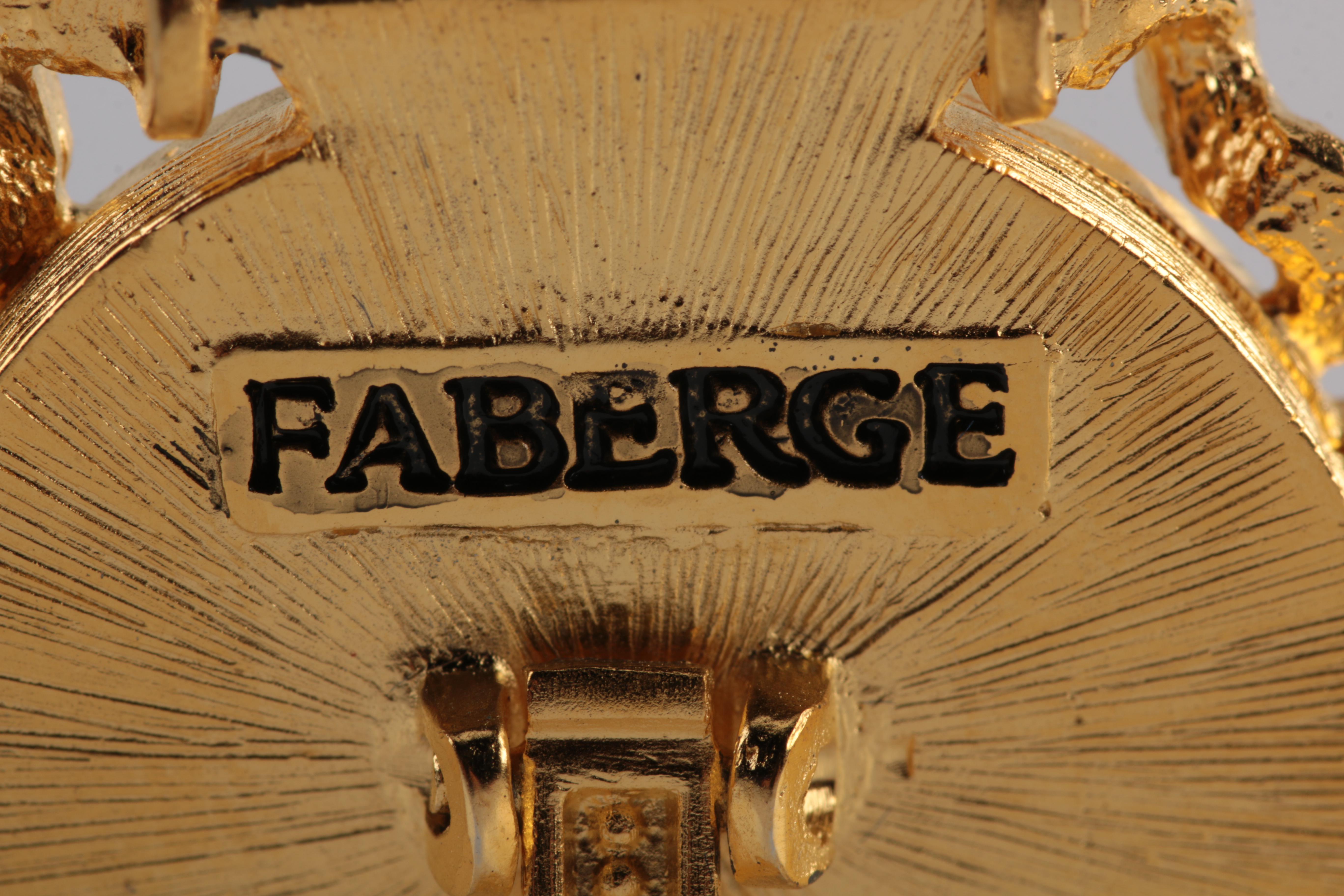 Fabergé Gold Tone Metal Miniature Frame
