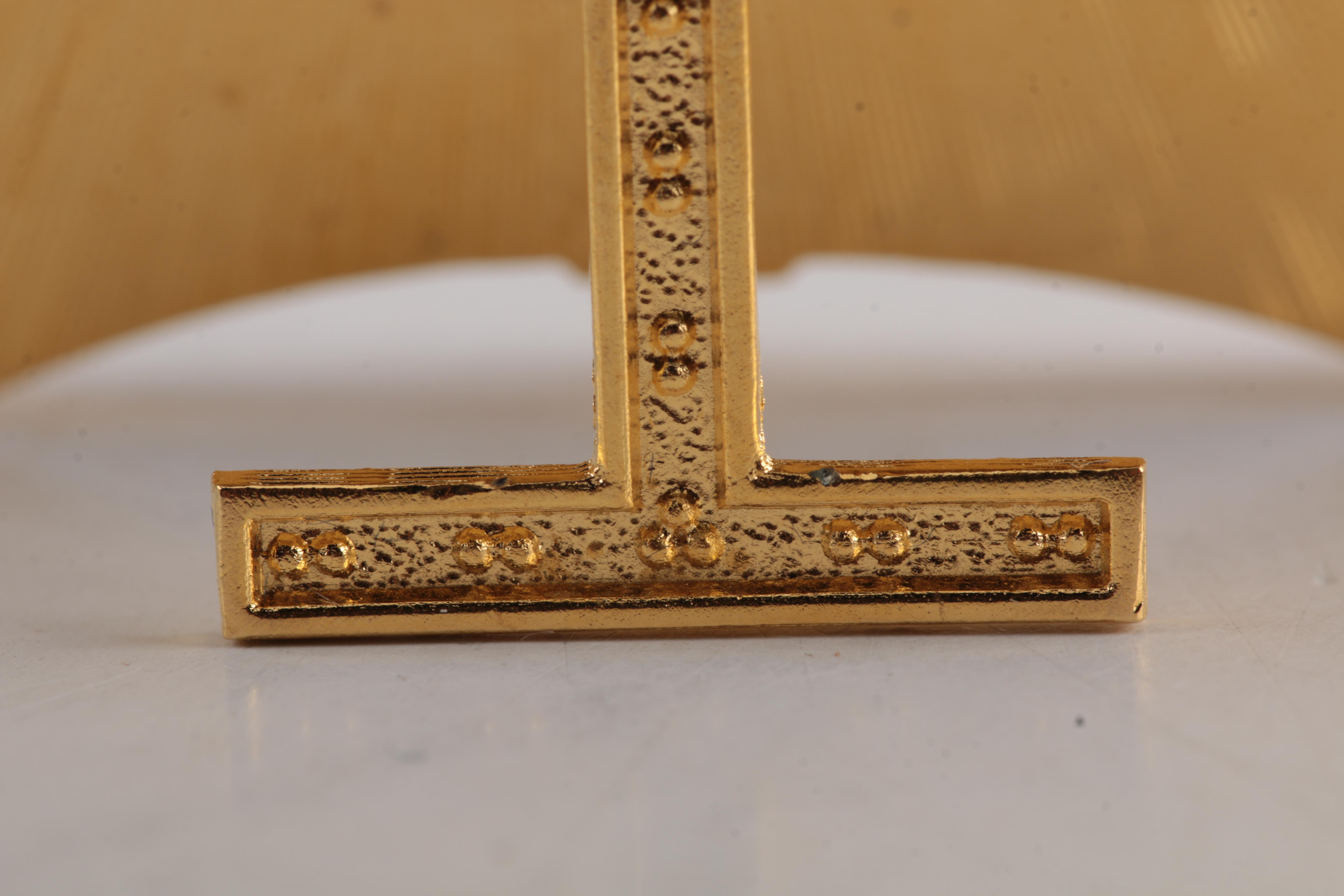 Fabergé Gold Tone Metal Miniature Frame