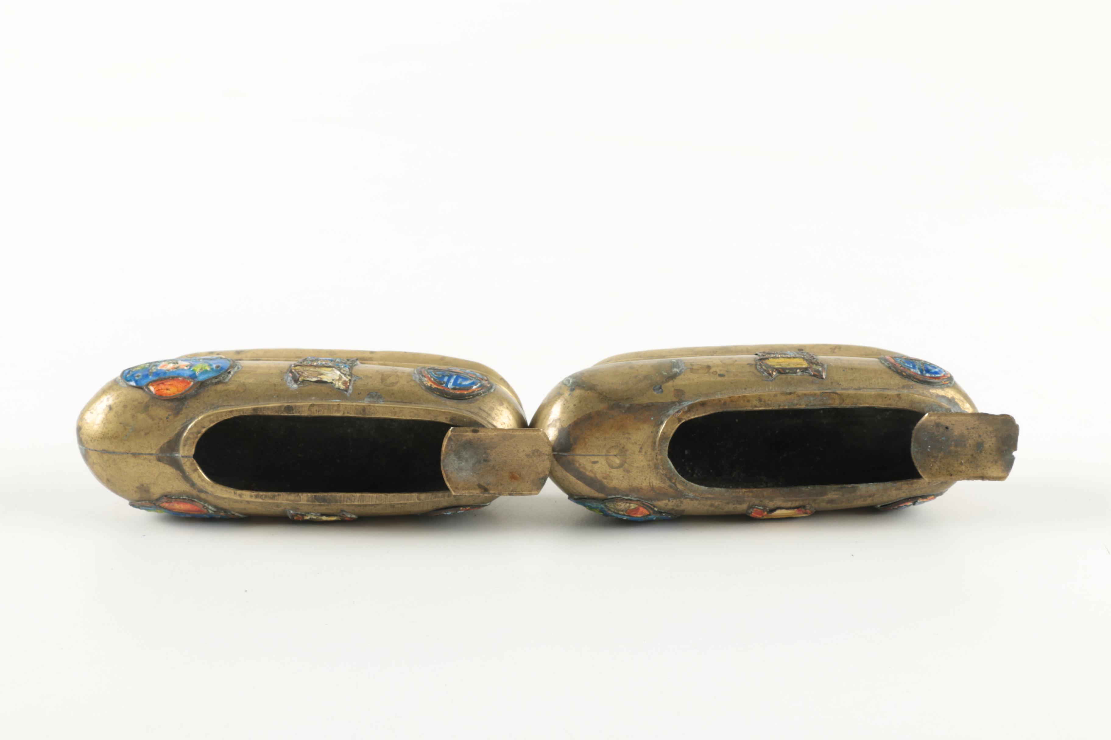 Pair of Vintage Chinese Ash Receivers