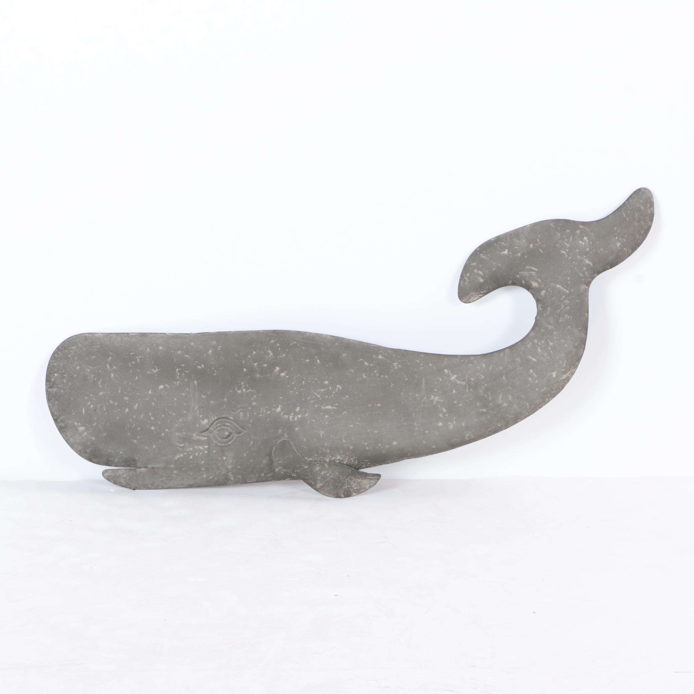 Metal Whale Wall Decor