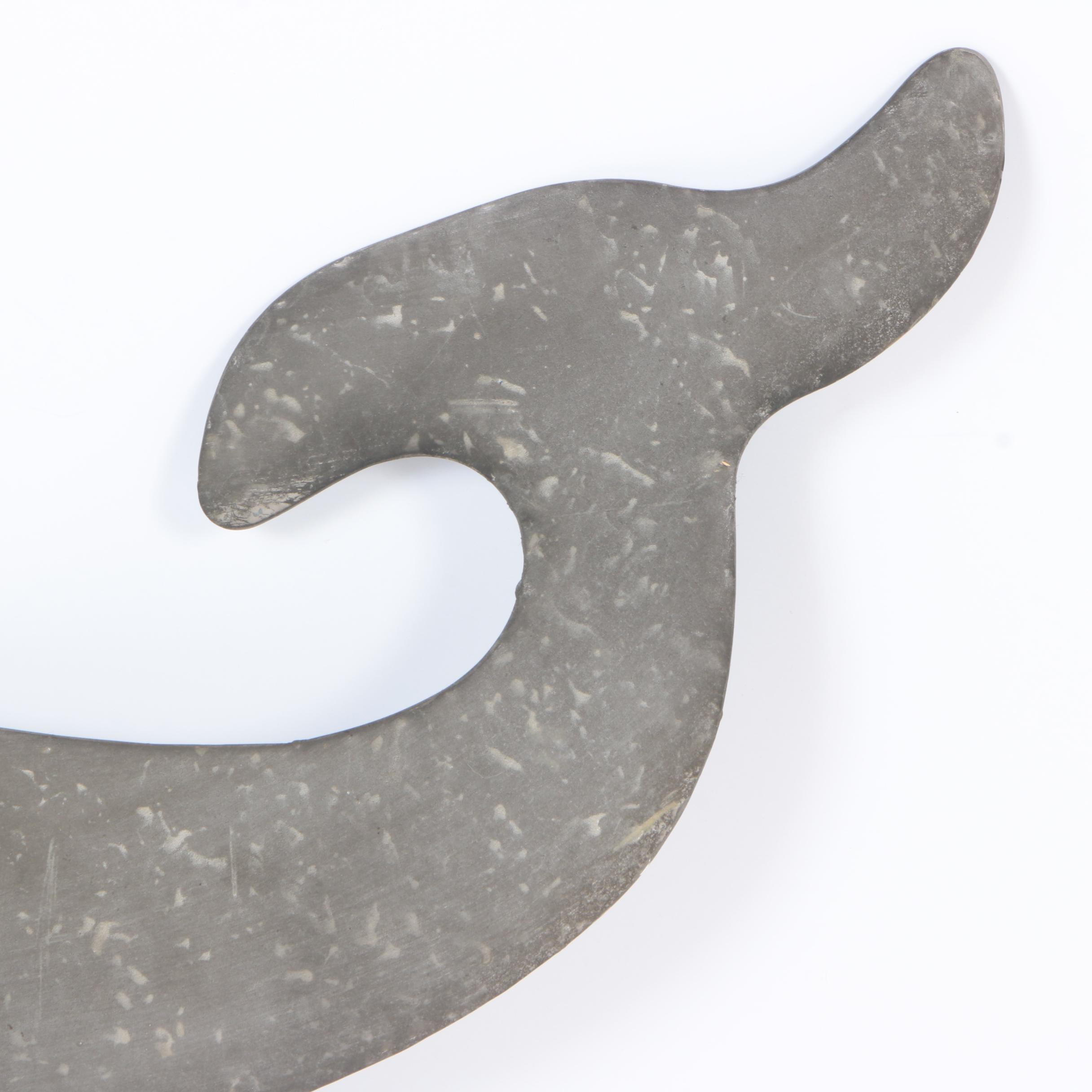 Metal Whale Wall Decor