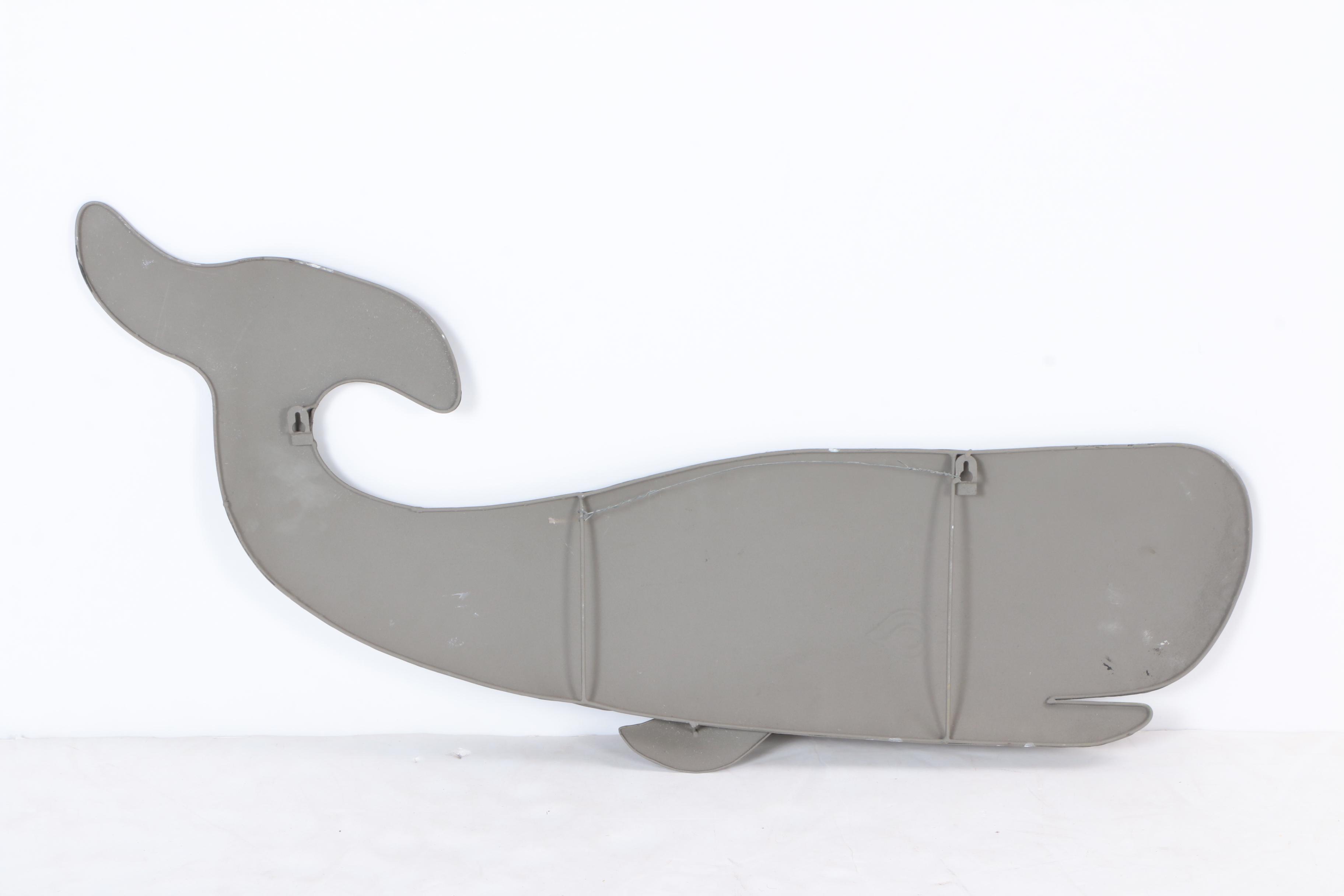 Metal Whale Wall Decor