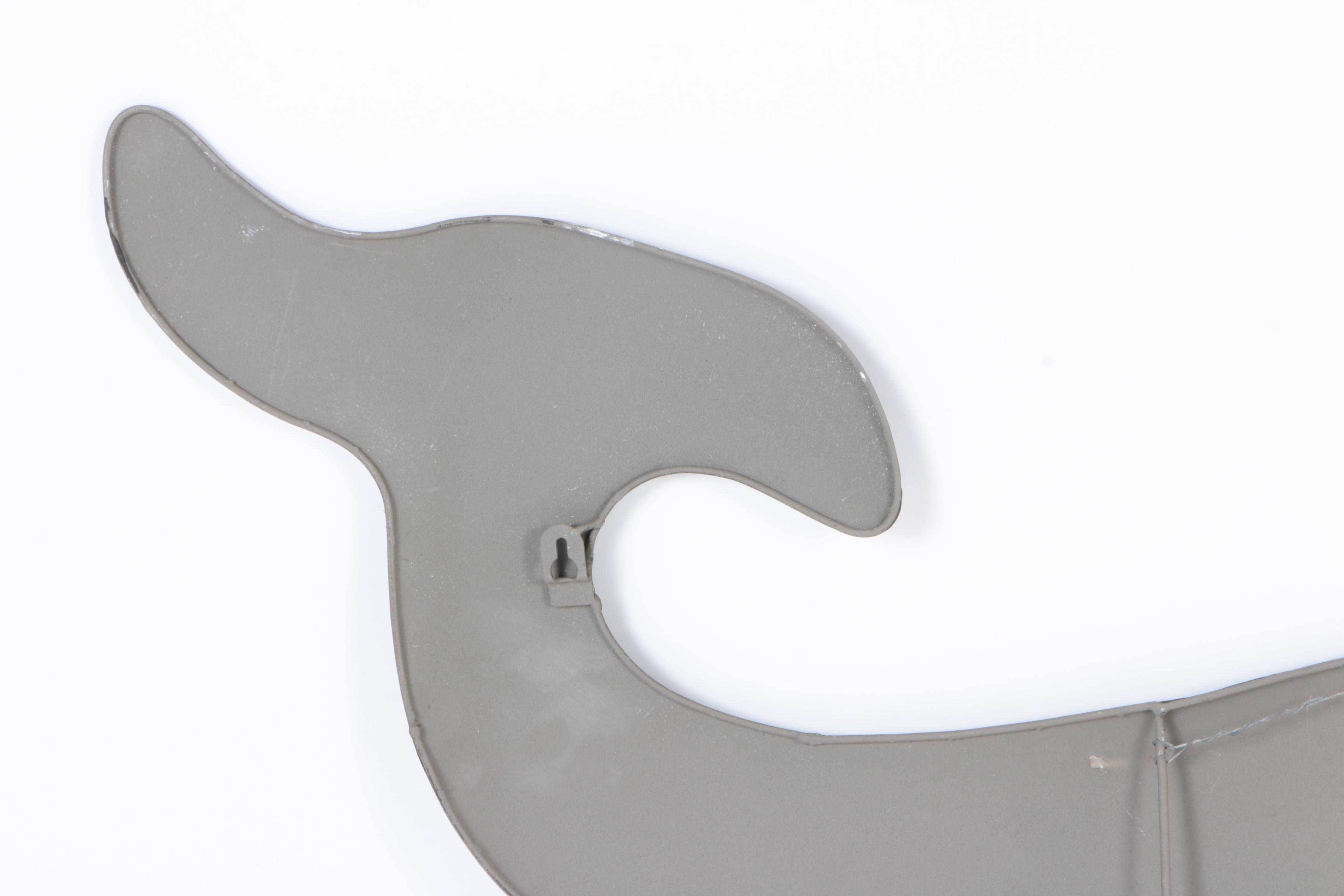 Metal Whale Wall Decor