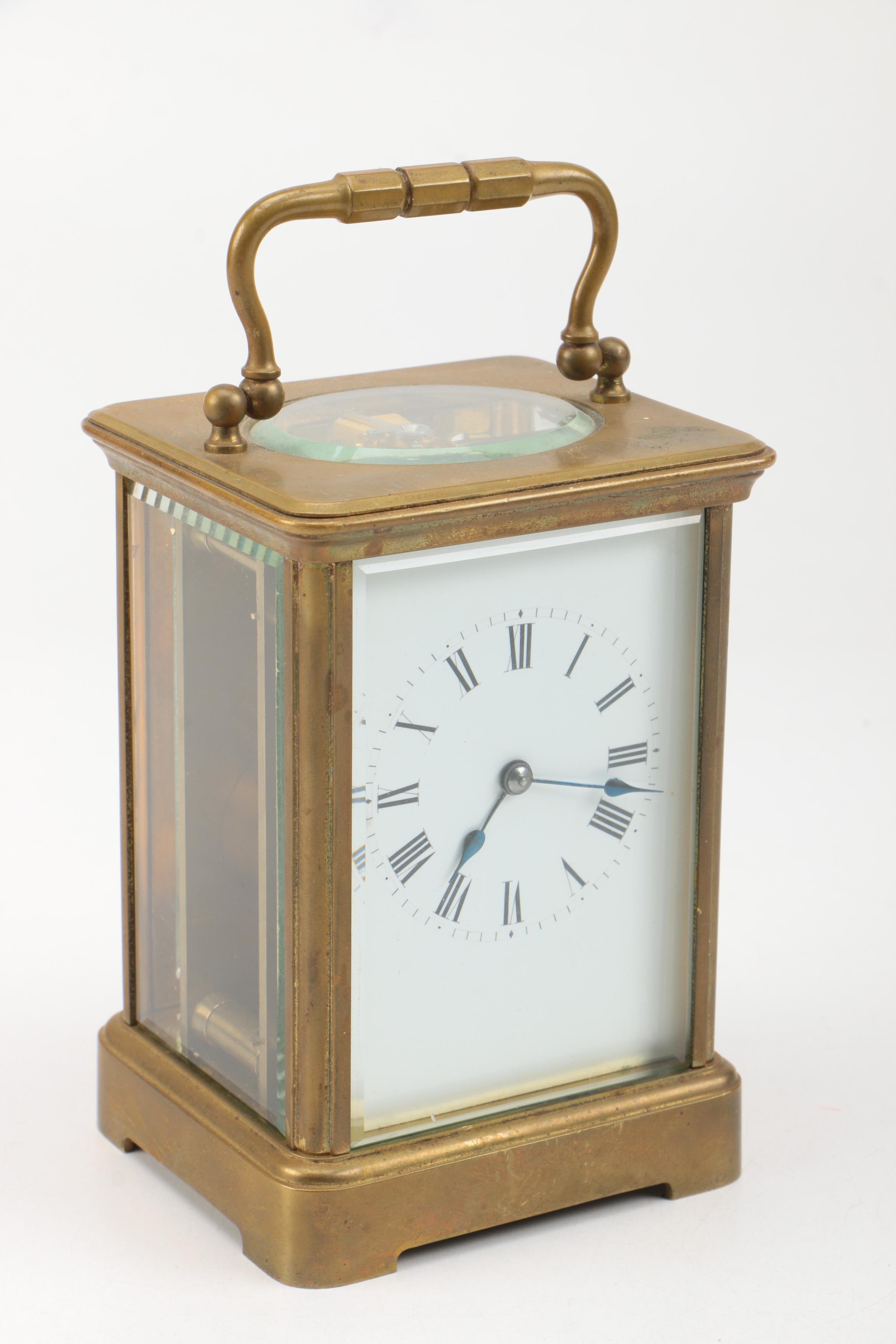 Glass and Metal Carriage Clock