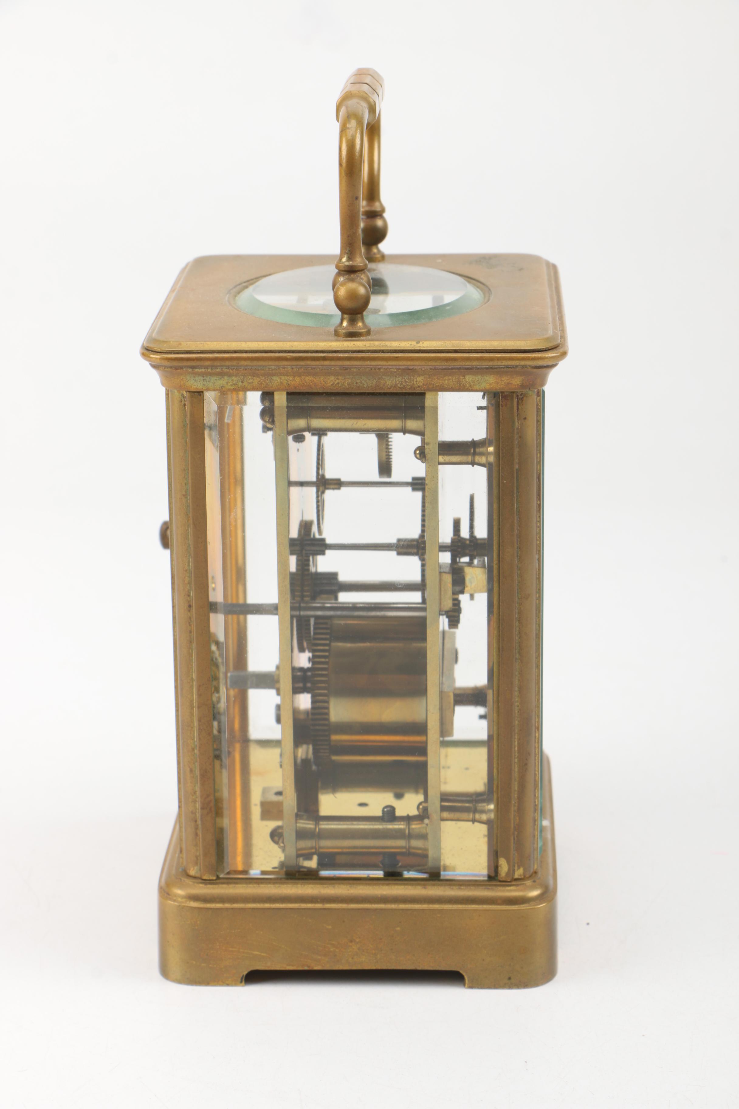 Glass and Metal Carriage Clock
